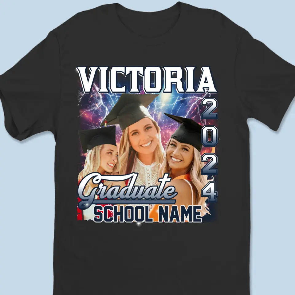 Custom Photo Time To Start A New Dream - Family Personalized Custom Unisex T-shirt, Hoodie, Sweatshirt - Graduation Gift For Family Members, Siblings, Brothers, Sisters - Image 3