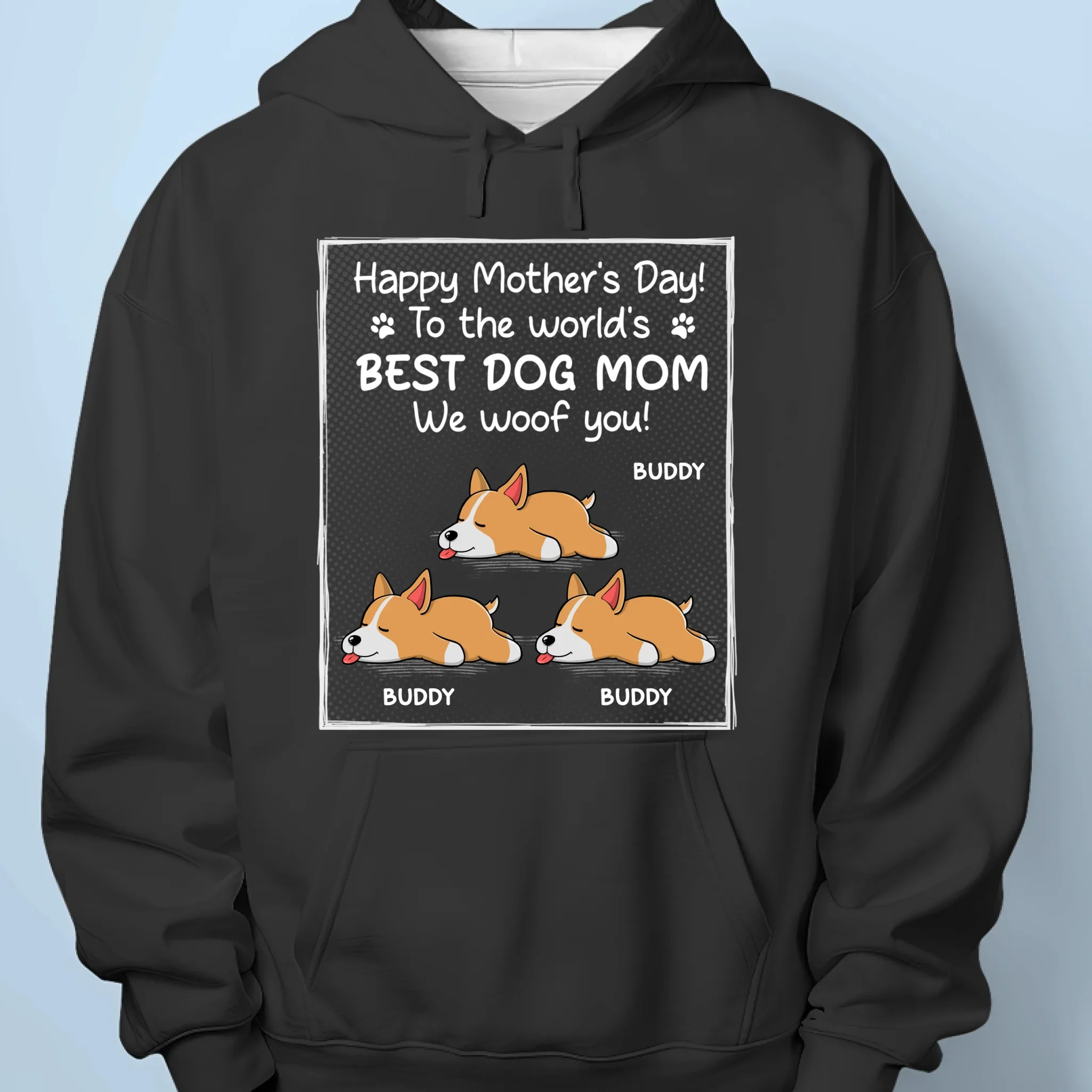 Custom Photo To The Best Dog Dad, I Woof You - Dog Personalized Custom Unisex T-shirt, Premium T-shirt, Hoodie - Mother's Day, Father's Day, Gift For Pet Owners, Pet Lovers - Image 7