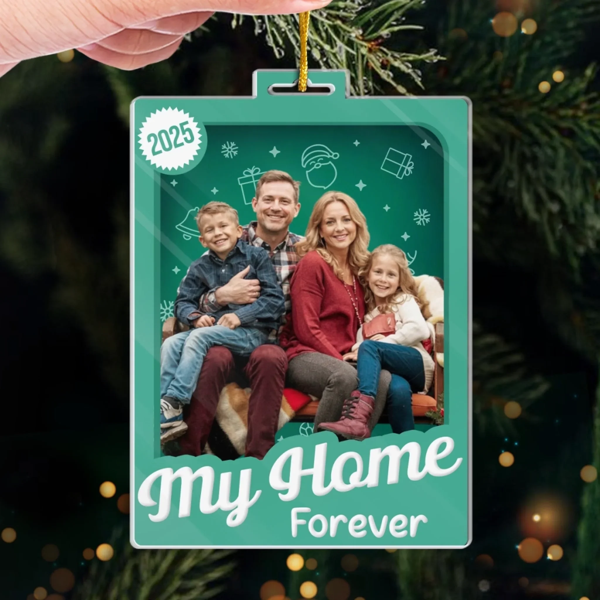 Custom Photo Toy Box Acrylic Ornament - Personalized Christmas Birthday Gifts For Mom, Dad, Brother, Sister, Kids - Love Looks Like This - Image 4