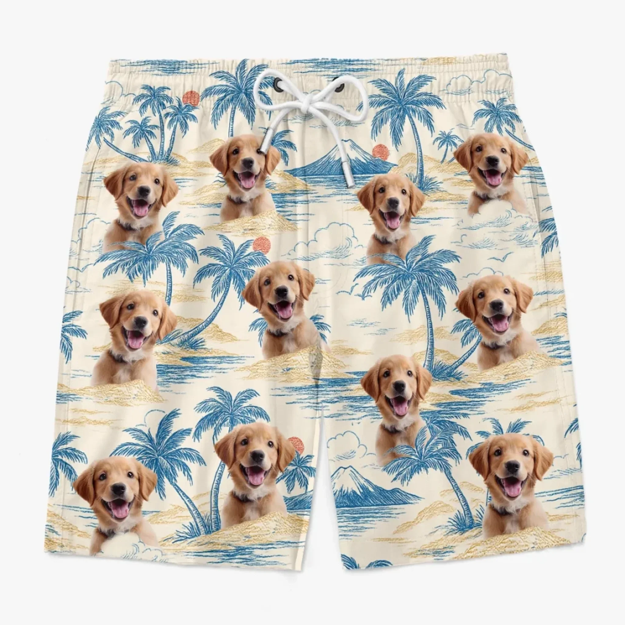 Custom Photo Tropic Like It’s Paw-Sible - Dog & Cat Personalized Custom Tropical Hawaiian Aloha Men Beach Shorts - Summer Vacation Gift For Pet Owners, Pet Lovers - Image 4