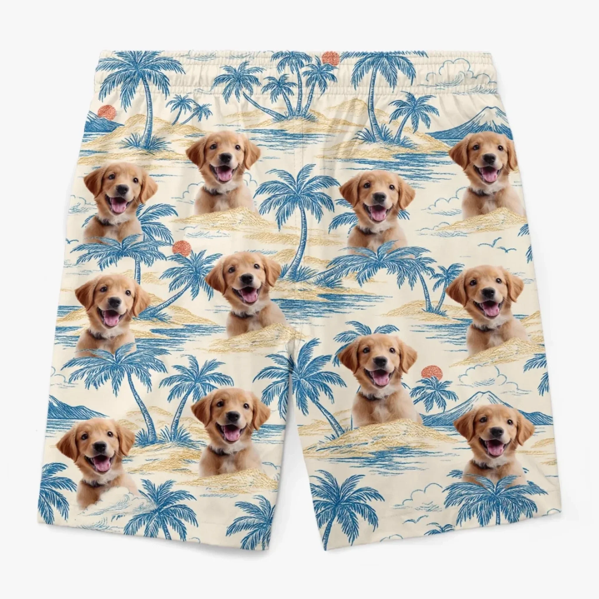 Custom Photo Tropic Like It’s Paw-Sible - Dog & Cat Personalized Custom Tropical Hawaiian Aloha Men Beach Shorts - Summer Vacation Gift For Pet Owners, Pet Lovers - Image 5