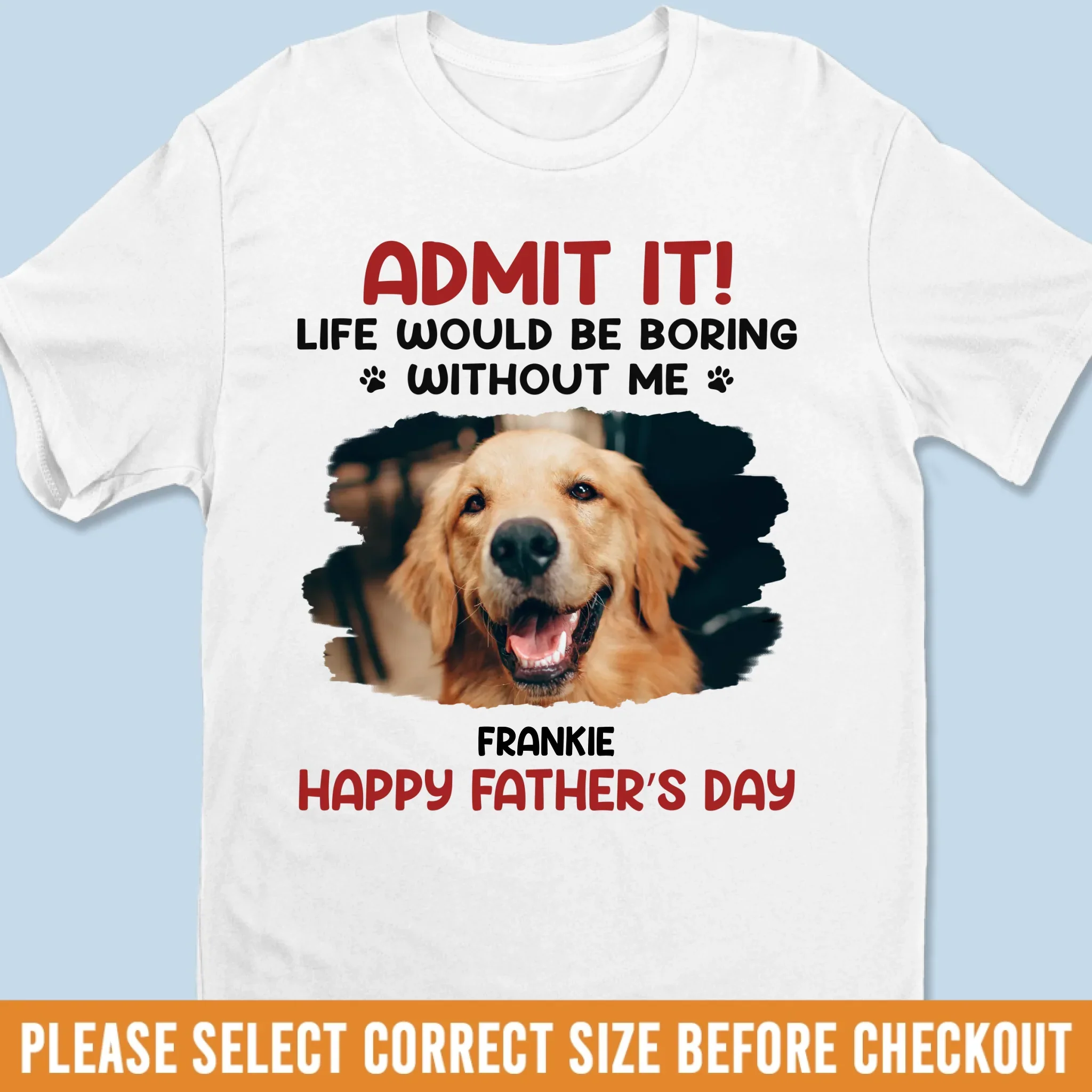 Custom Photo Unisex T-shirt, Hoodie, Sweatshirt - Personalized Father's Day, Mother's Day, Birthday Gifts For Dog Cat Lovers, Dog Dad And Mum, Cat Owners - Pets Are Family Too - Image 9
