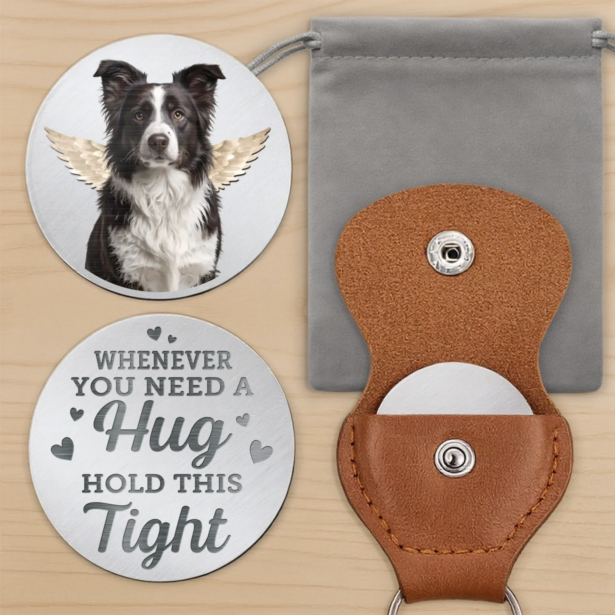 Custom Photo Until We Meet Again, My Friend - Memorial Personalized Custom Pocket Hug - Sympathy Gift For Pet Owners, Pet Lovers - Image 7