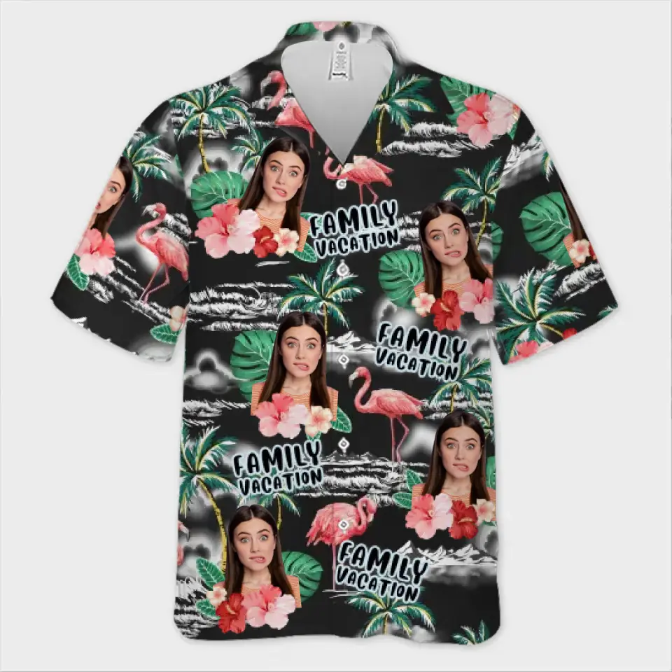Custom Photo We Are Ready For Our Family Trip - Family Personalized Custom Unisex Tropical Hawaiian Aloha Shirt - Summer Vacation Gift For Family Members - Image 2