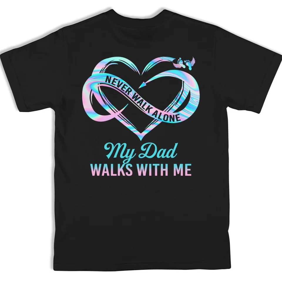 Custom Photo We Only Part To Meet Again - Memorial Personalized Custom Back And Front Printed Unisex T-shirt - Sympathy Gift For Family Members - Image 5
