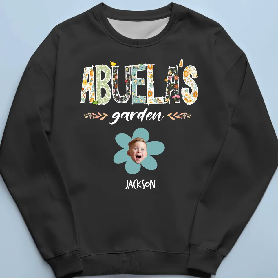 Custom Photo When A Child Is Born, So Are Grandmothers - Family Personalized Custom Unisex T-shirt, Hoodie, Sweatshirt - Gift For Mom, Grandma - Image 6
