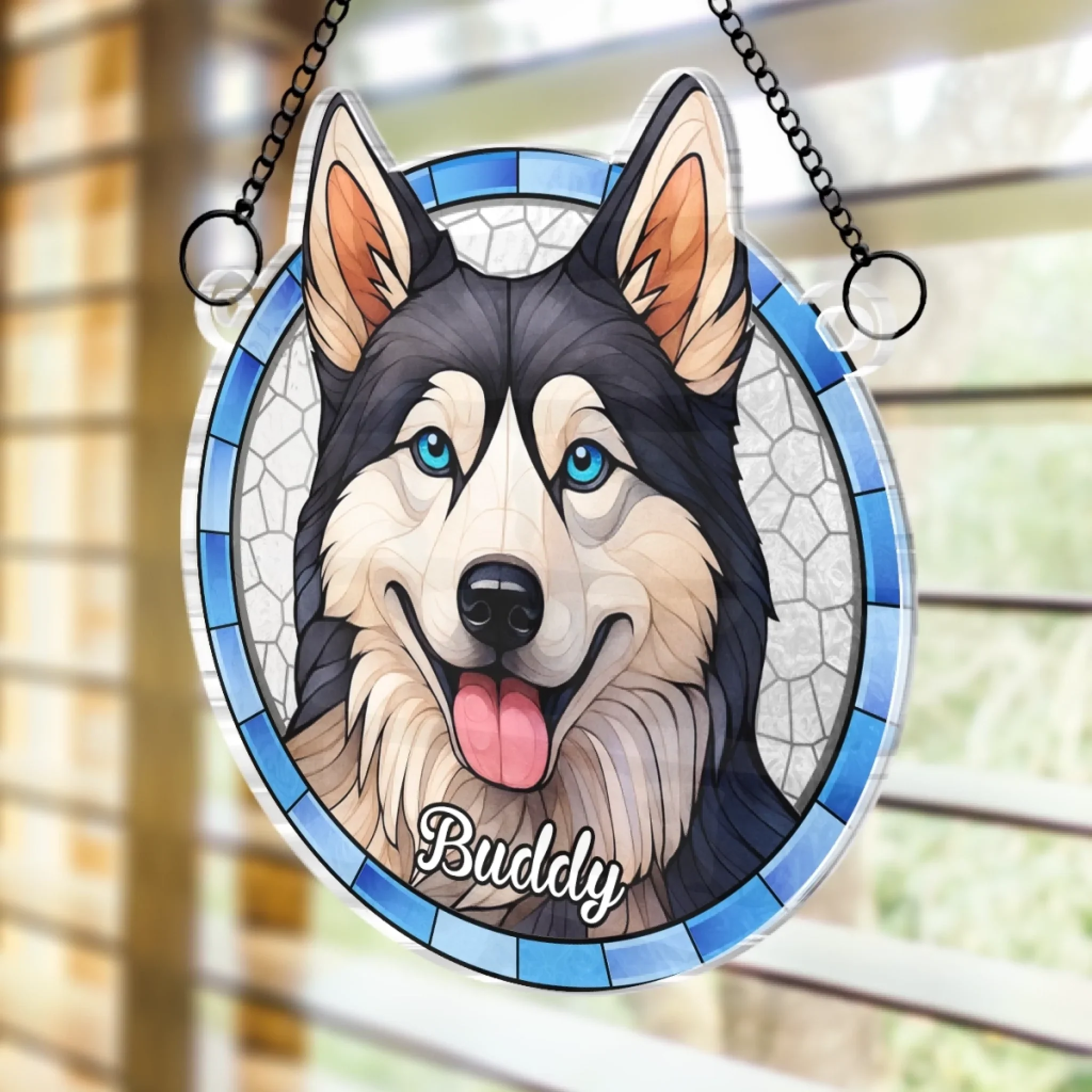 Custom Photo Window Hanging Suncatcher Ornament - Personalized Pet Memorial Sympathy Gifts For Dogs, Cats - Every Day Is A Pet Day - Image 3