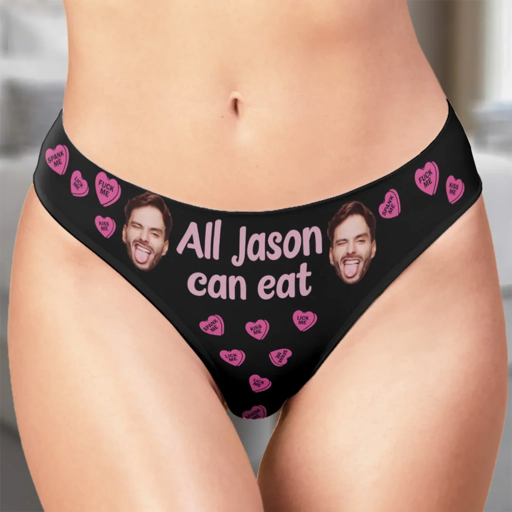 Custom Photo With You, I Am Complete - Couple Personalized Women Briefs - Gift For Husband Wife, Anniversary - Image 3