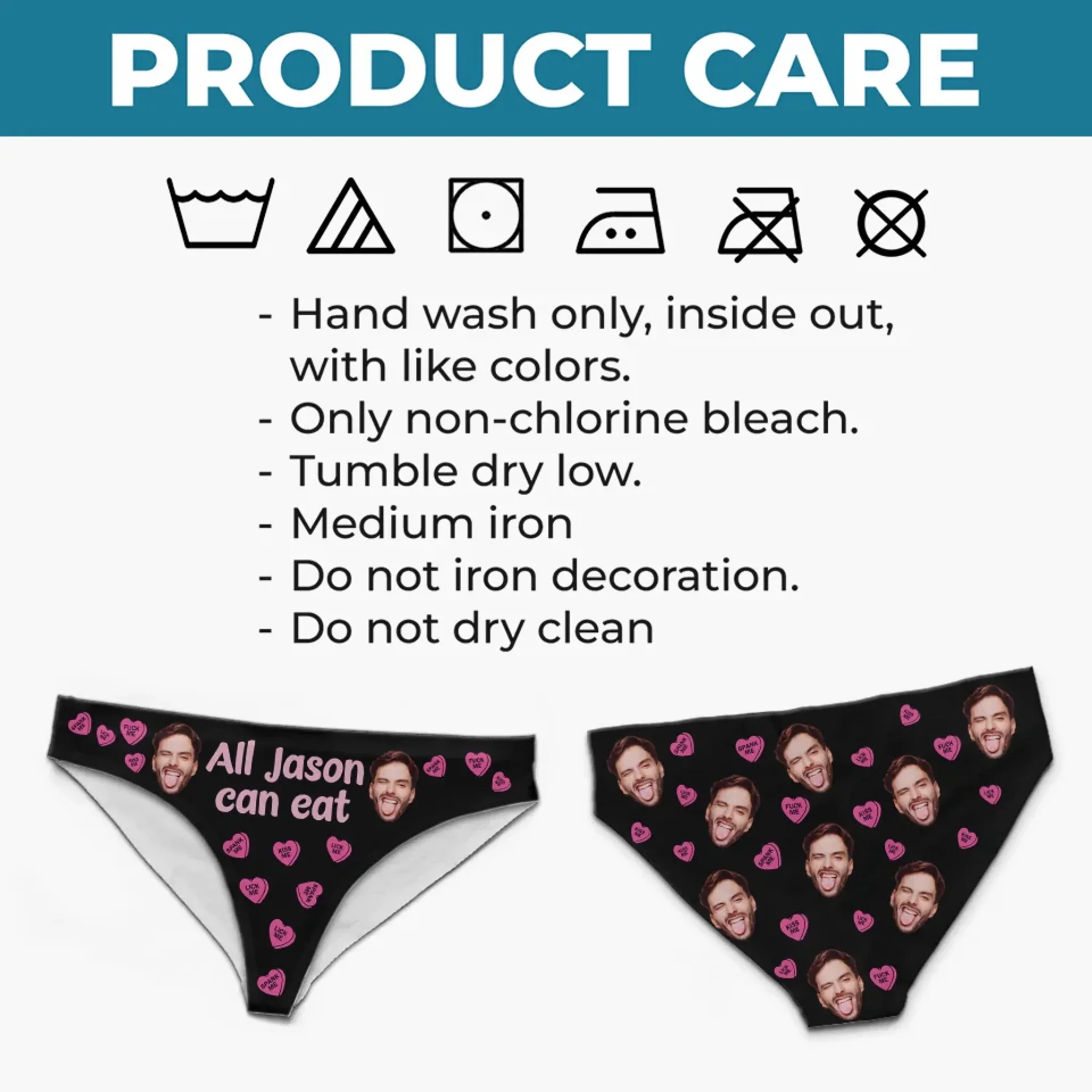 Custom Photo With You, I Am Complete - Couple Personalized Women Briefs - Gift For Husband Wife, Anniversary - Image 5