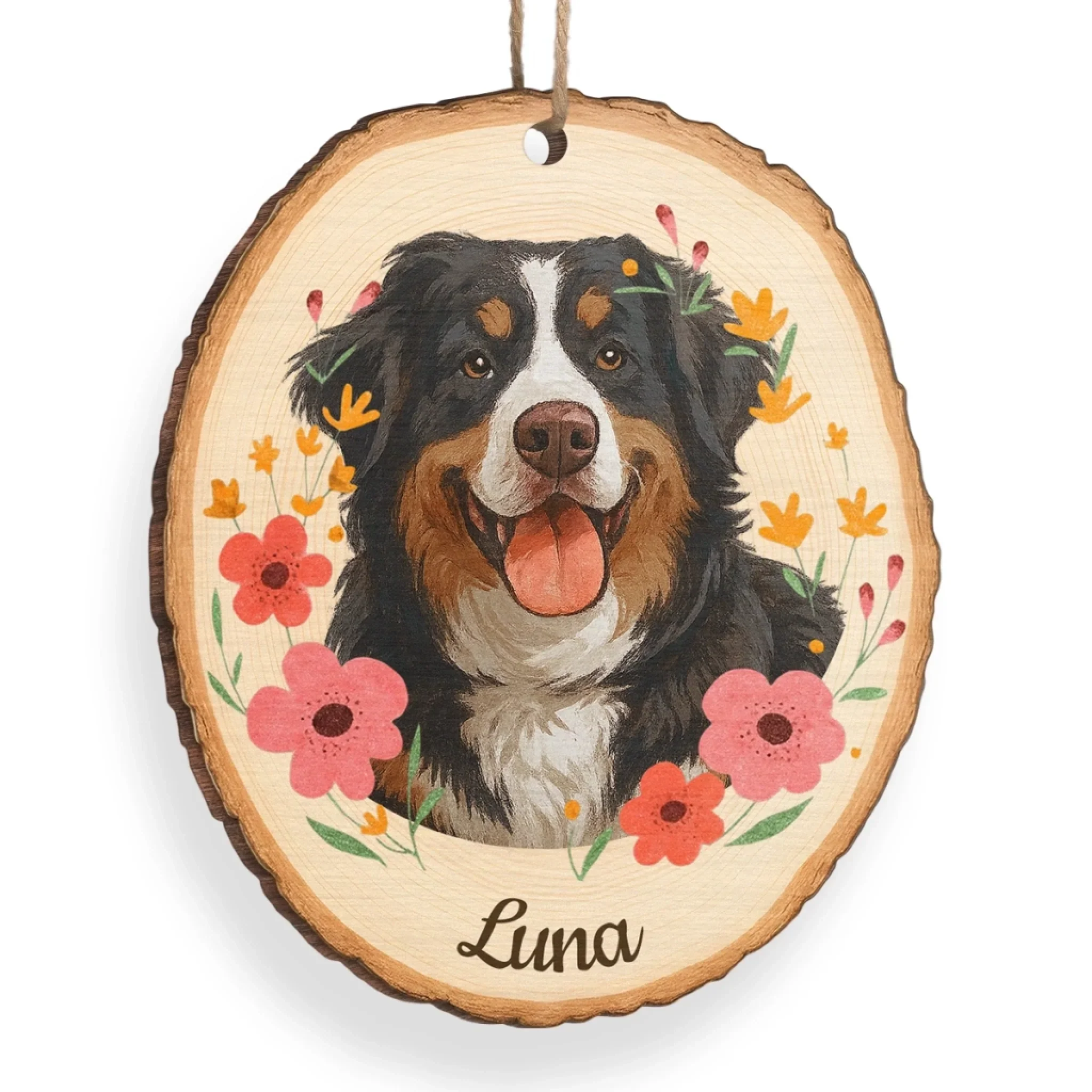 Custom Photo Wood Ornament - Personalized Pet Christmas Memorial Sympathy Gifts For Dogs, Cats - Always Missed Always Loved - Image 3