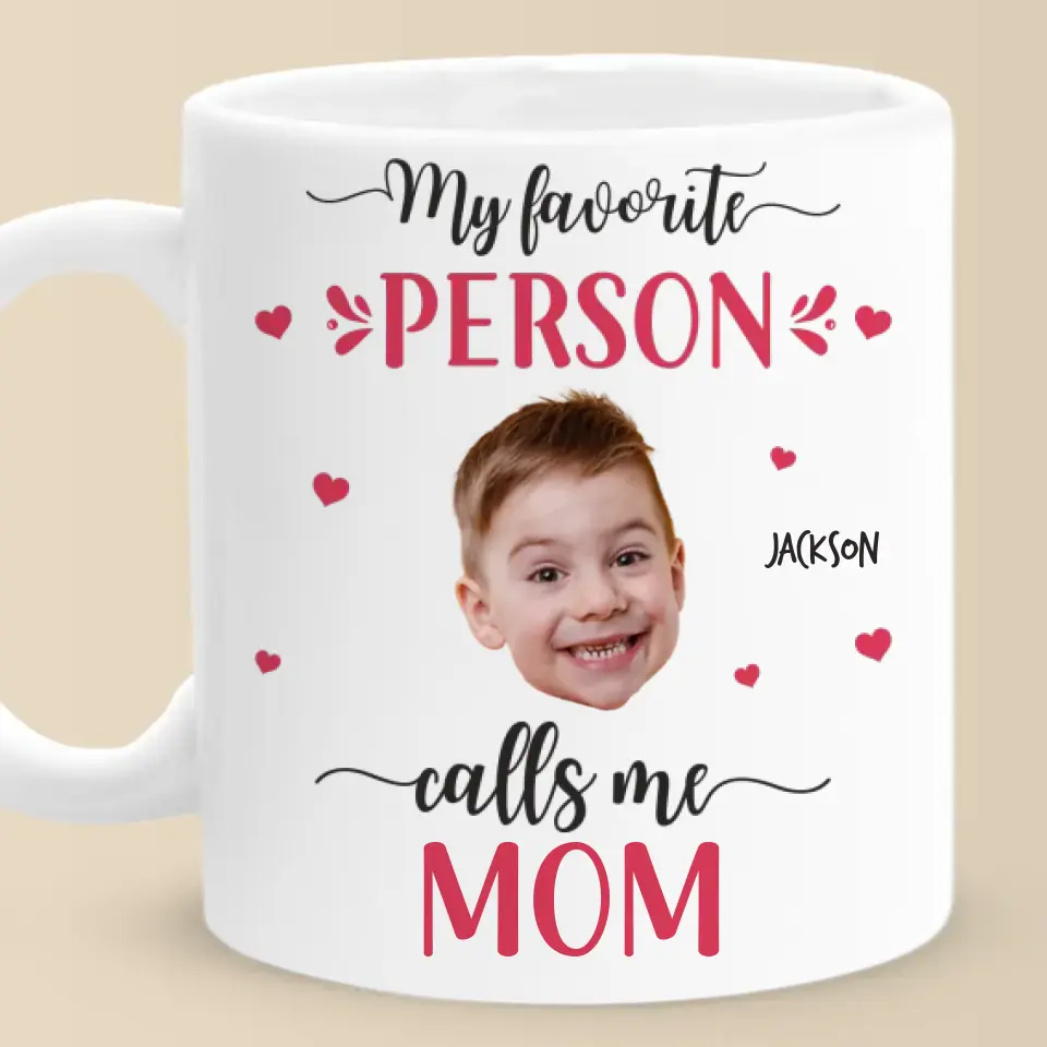Custom Photo You Are My Favorite One - Family Personalized Custom Mug - Gift For Mom, Grandma - Image 2