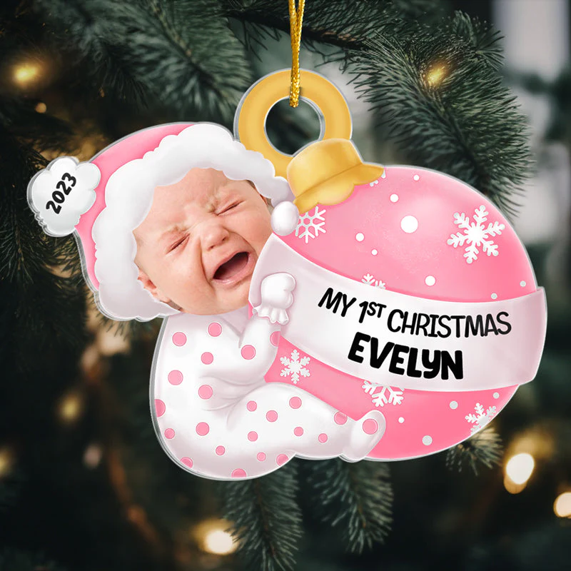 Custom Photo You Are My Perfect Gift This Christmas - Family Personalized Custom Ornament - Acrylic Custom Shaped - Christmas Gift For Baby Kids, Newborn Baby - Image 2