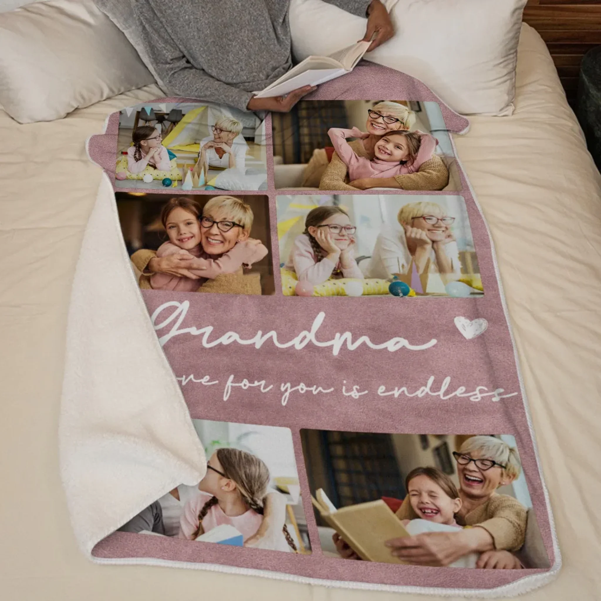 Custom Photo You Are The Heart Of Our Story - Family Personalized Custom Blanket - Gift For Mom, Grandma - Image 5