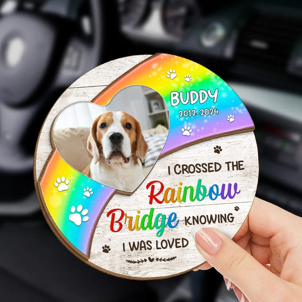 Custom Photo You Left Paw Prints On My Soul - Memorial Personalized Custom Car Visor Clip - Sympathy Gift For Pet Owners, Pet Lovers - Image 3