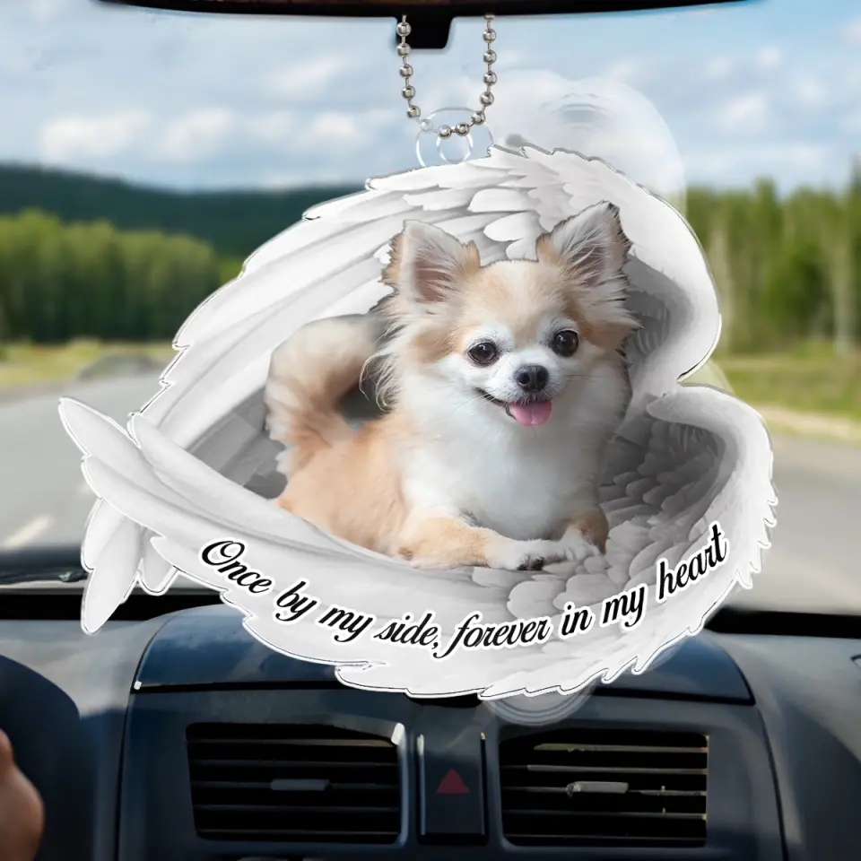 Custom Photo You Were My Favorite Hello And My Hardest Goodbye - Memorial Personalized Custom Car Ornament - Acrylic Custom Shaped - Sympathy Gift For Pet Owners, Pet Lovers - Image 4
