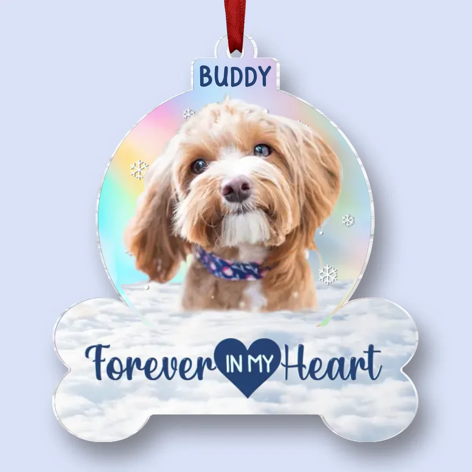 Custom Photo You Were My Favorite Hello - Memorial Personalized Custom Hologram Ornament - Sympathy Gift, Christmas Gift For Pet Owners, Pet Lovers - Image 5