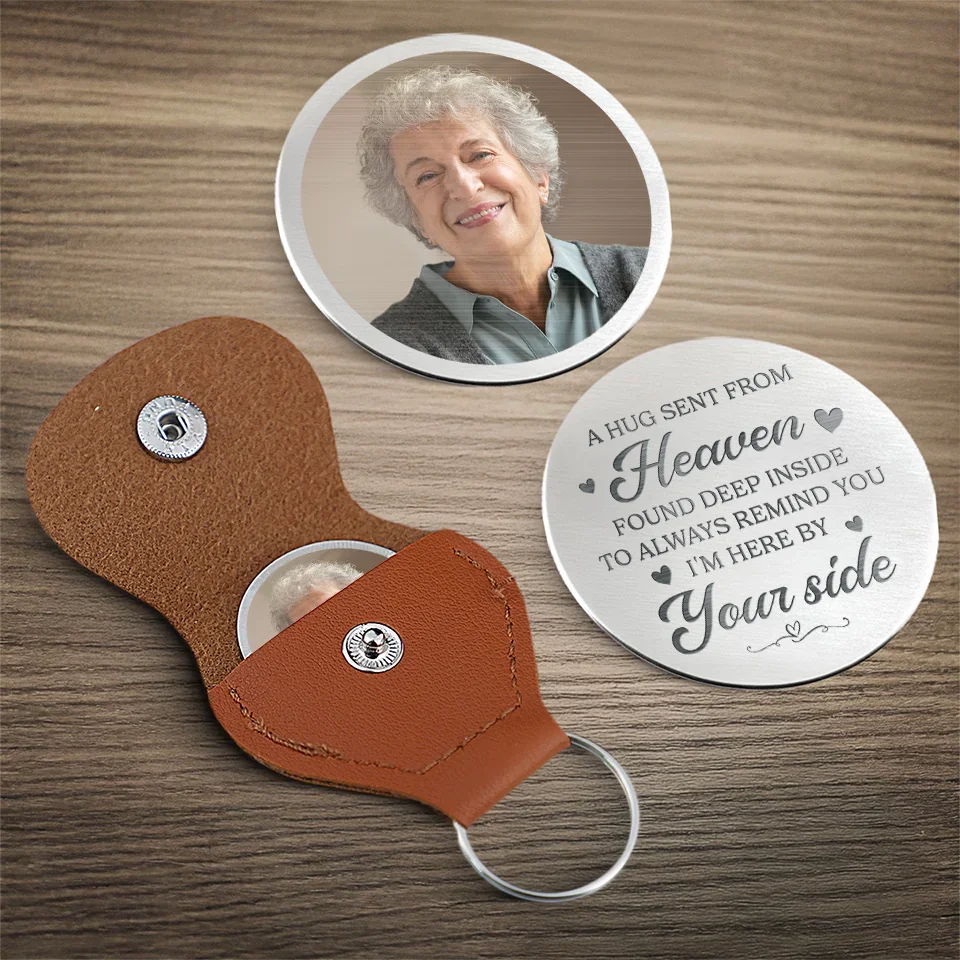 Custom Photo Your Love Is Our Eternal Memory - Memorial Personalized Custom Pocket Hug - Sympathy Gift For Family Members - Image 4