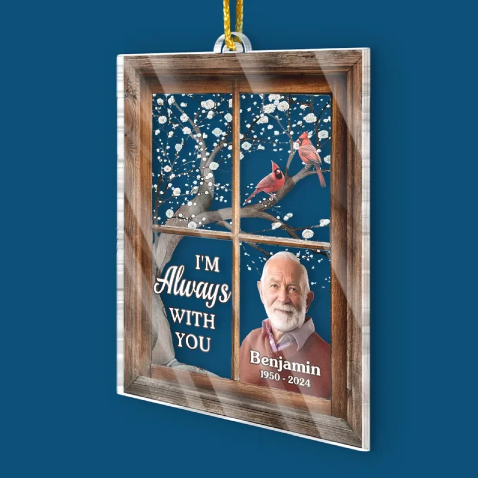 Custom Photo Your Love Lives On In Our Hearts - Memorial Personalized Custom Ornament - Acrylic Custom Shaped - Sympathy Gift, Christmas Gift For Family Members - Image 3