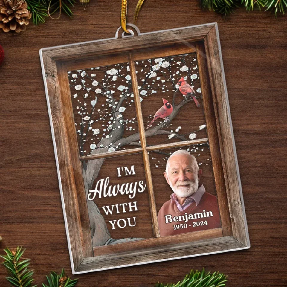 Custom Photo Your Love Lives On In Our Hearts - Memorial Personalized Custom Ornament - Acrylic Custom Shaped - Sympathy Gift, Christmas Gift For Family Members - Image 5