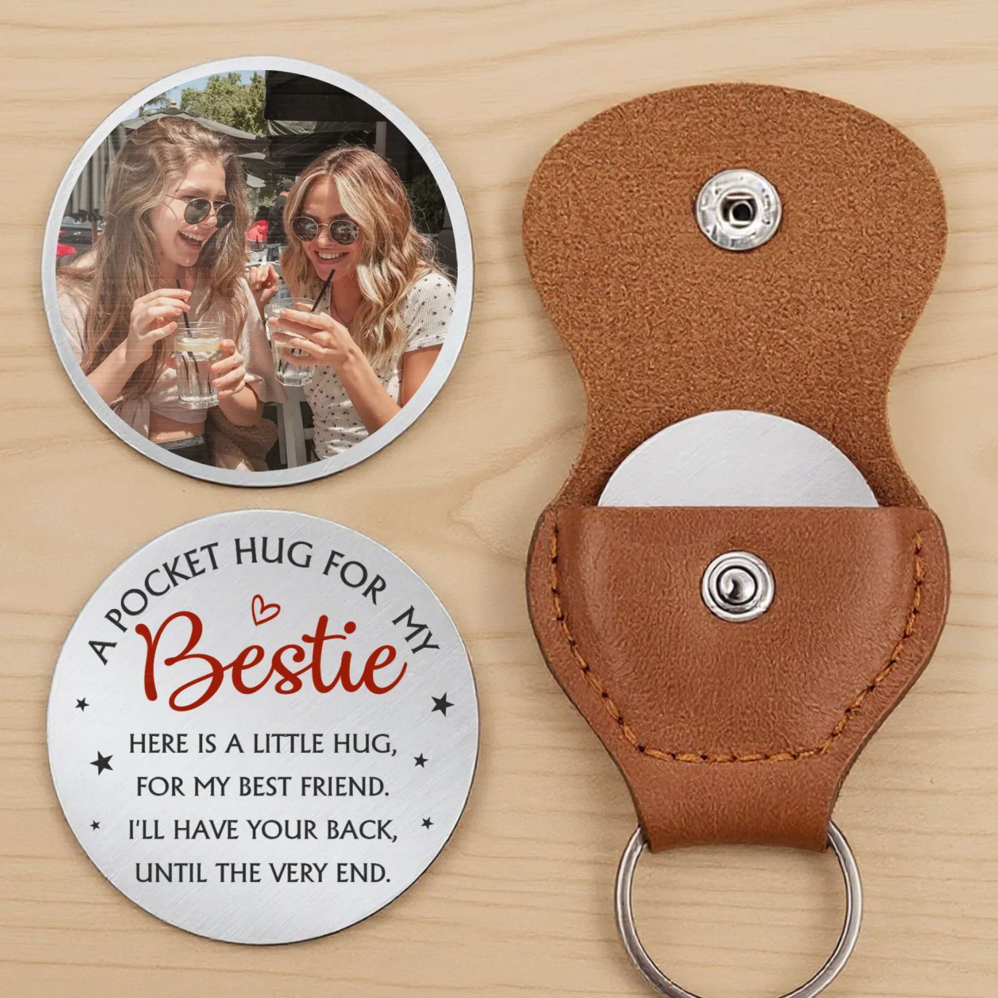 Custom Photo Your Pocket Full Of Love - Family Personalized Custom Pocket Hug - Graduation Gift For Family Members, Siblings, Brothers, Sisters - Image 2