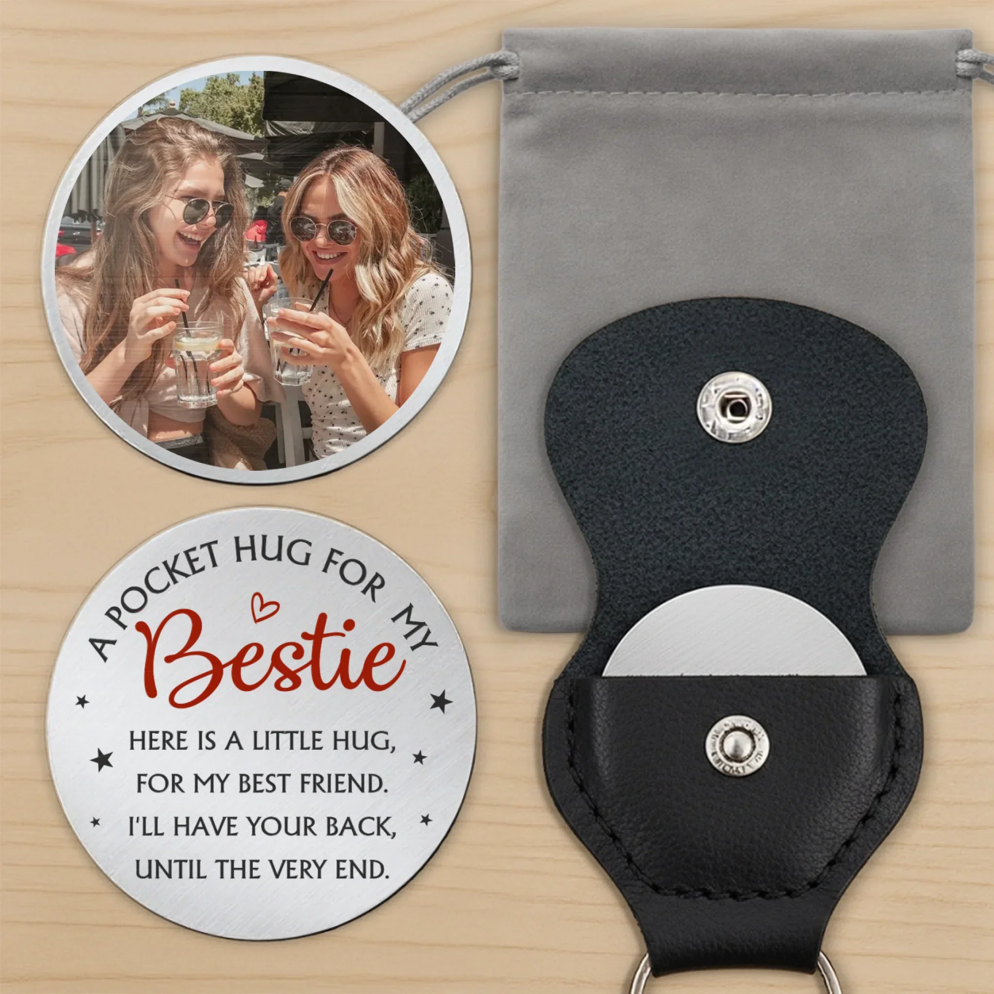Custom Photo Your Pocket Full Of Love - Family Personalized Custom Pocket Hug - Graduation Gift For Family Members, Siblings, Brothers, Sisters - Image 9