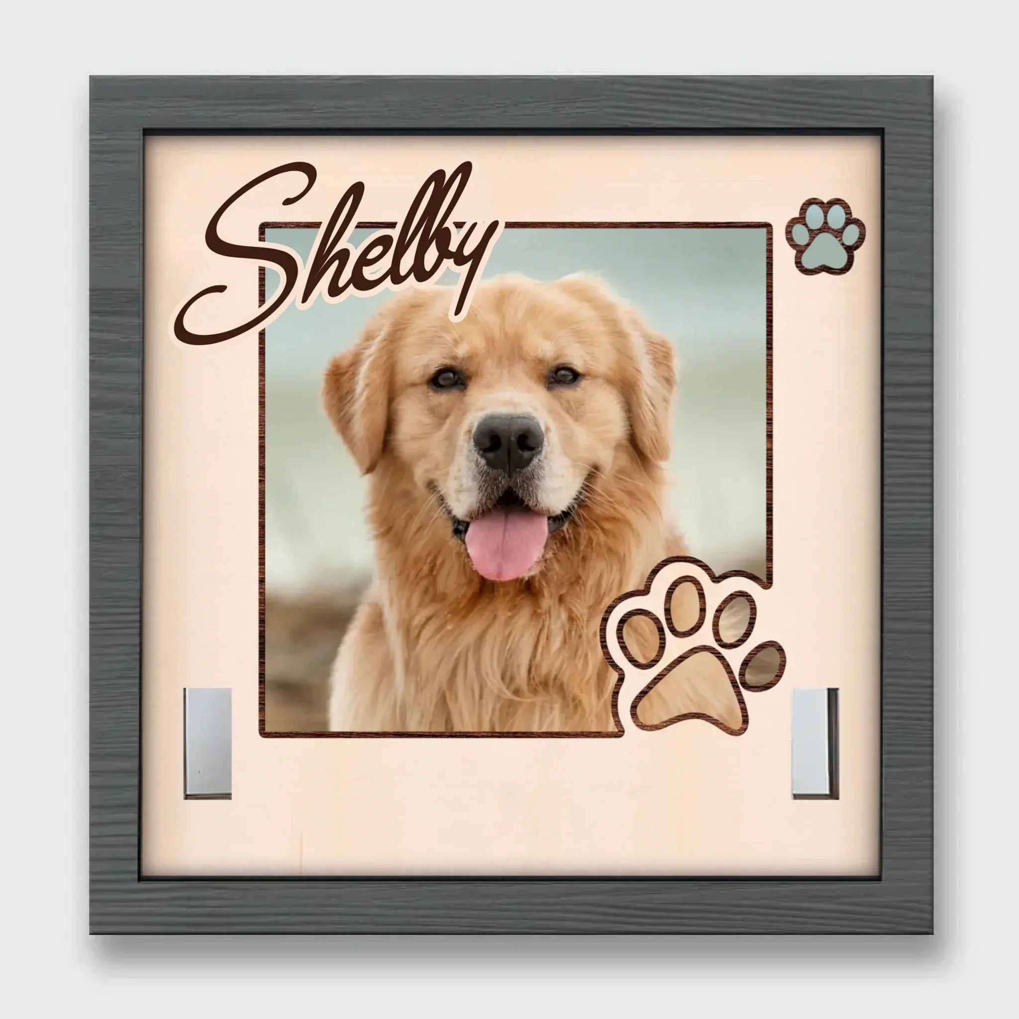 Custom Photo Your Spirit Will Always Be With Me - Memorial Personalized Custom Pet Loss Sign, Collar Frame - Sympathy Gift For Pet Owners, Pet Lovers - Image 2