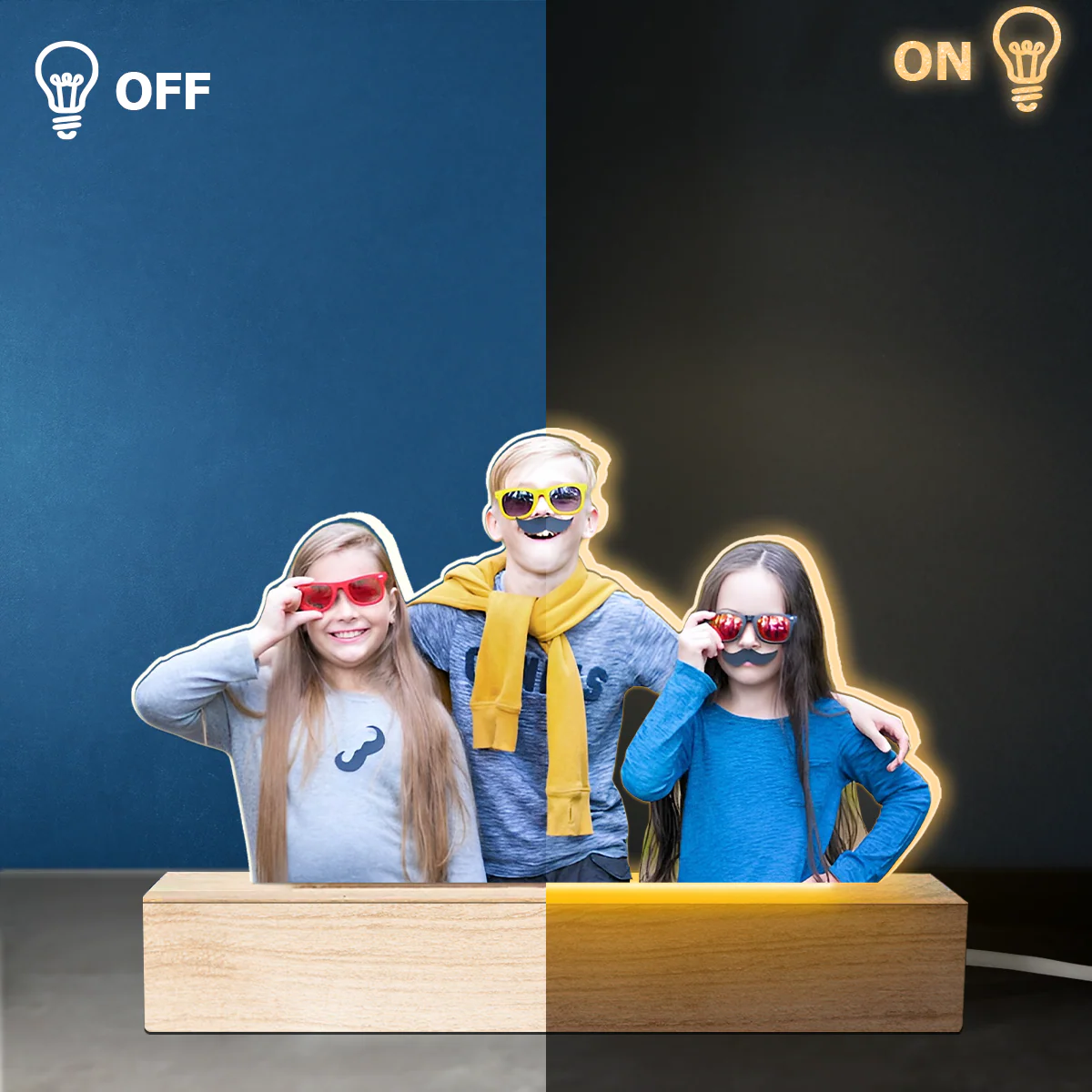 Custom Photo You're Growing Up So Fast - Family Personalized Custom Shaped 3D LED Light - Upload Photo Gift For Kids - Image 3