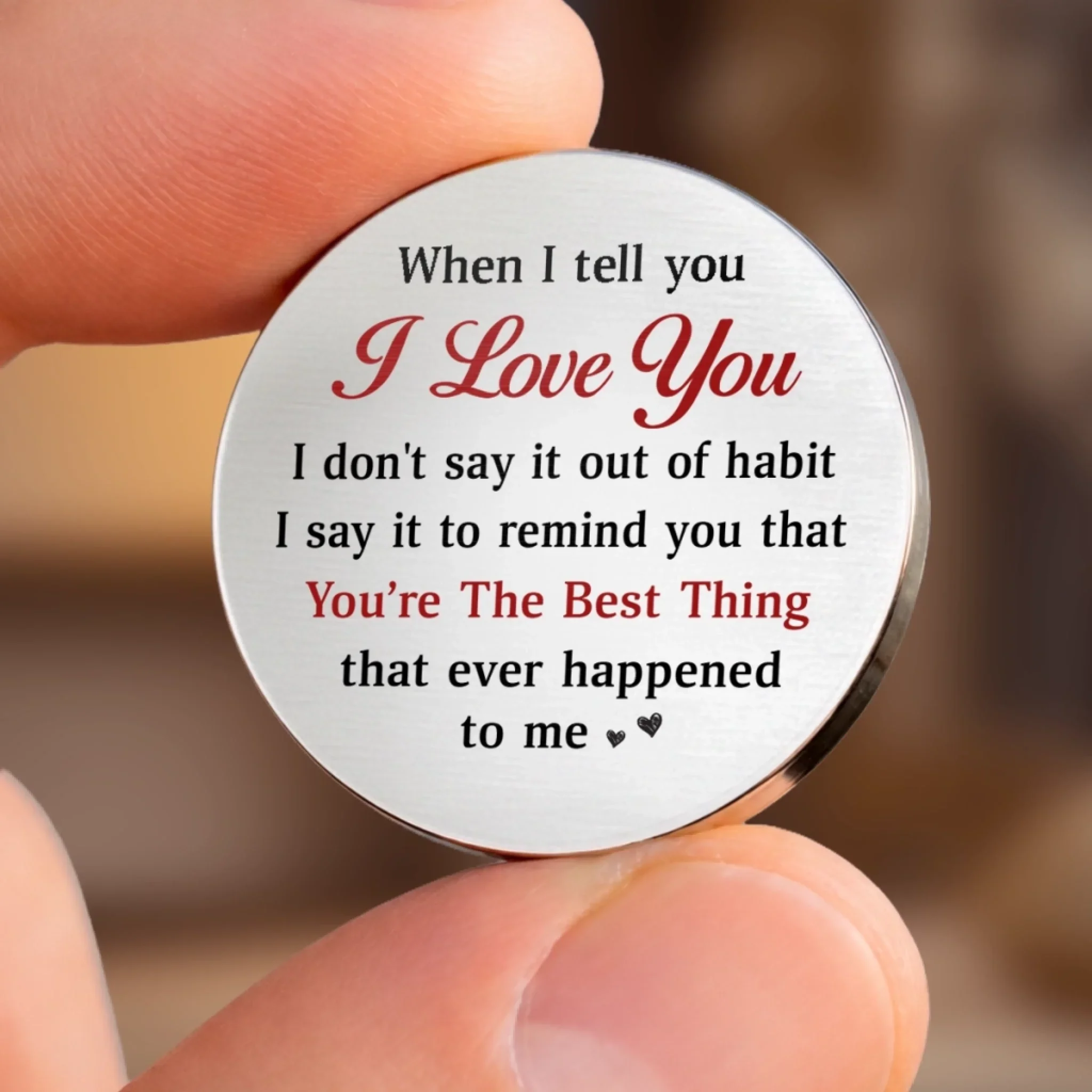 Custom Pocket Hug - Personalized Anniversary Wedding Gifts For Husband And Wife, Him And Her - Our Love Stays True - Image 7