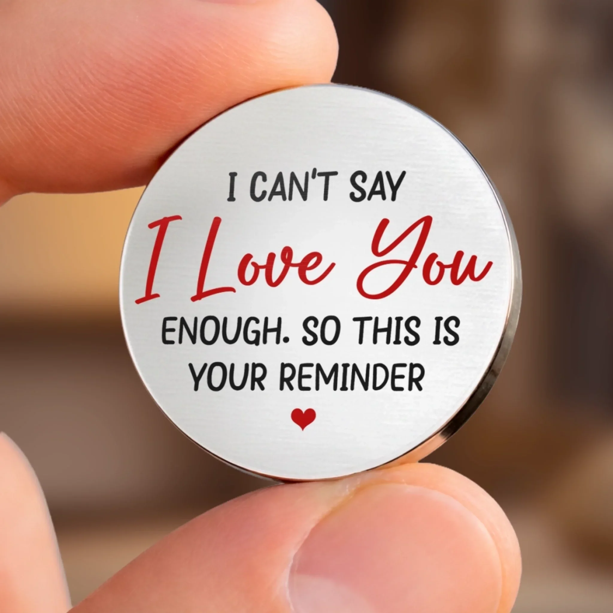 Custom Pocket Hug - Personalized Anniversary Wedding Gifts For Husband And Wife, Him And Her - Promise For Life - Image 8