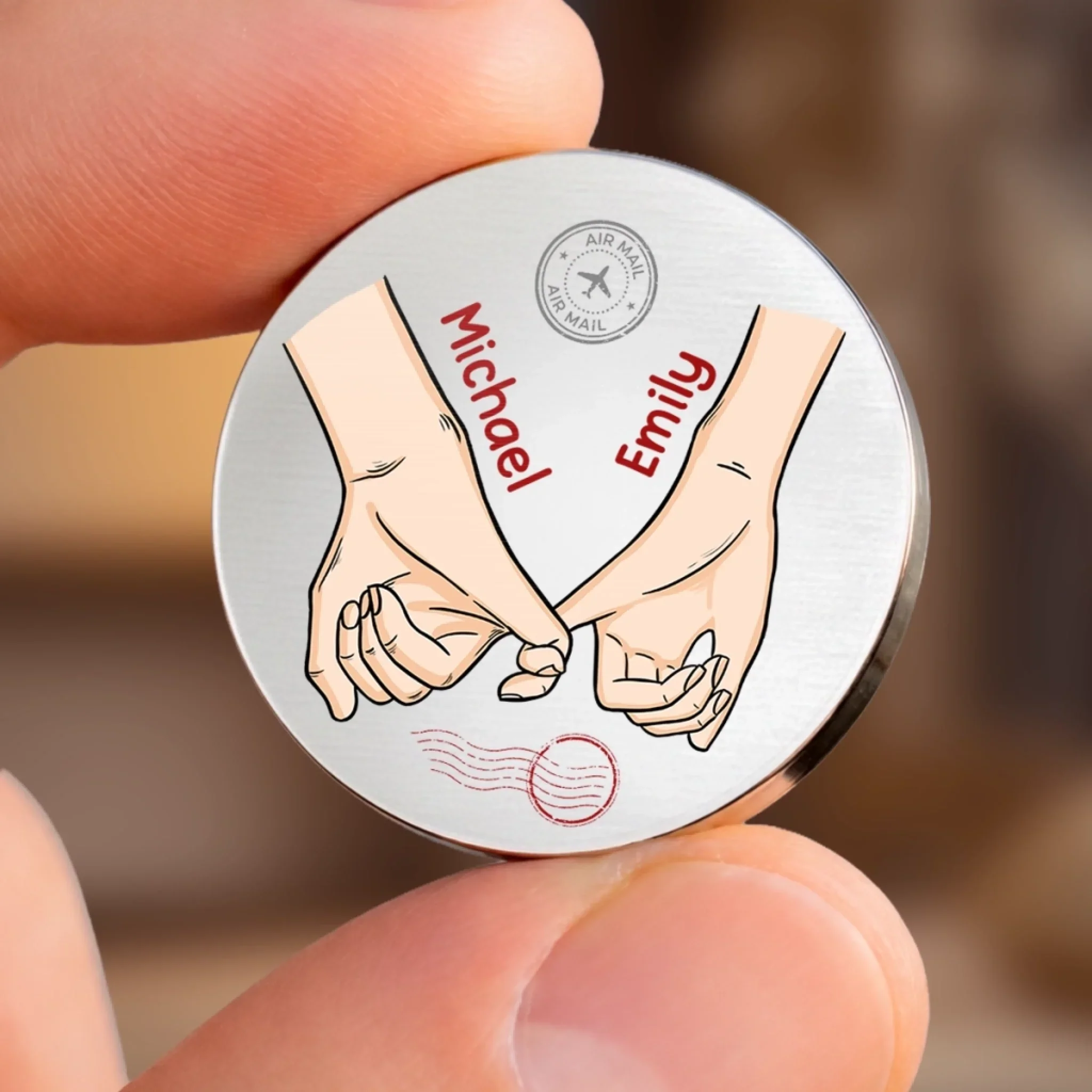 Custom Pocket Hug - Personalized Anniversary Wedding Gifts For Husband And Wife, Him And Her - Together Makes Sense Always - Image 7