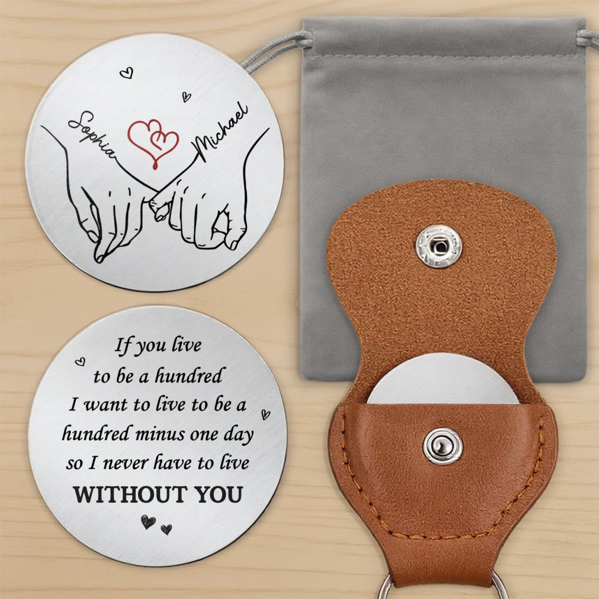 Custom Pocket Hug - Personalized Anniversary Wedding Gifts For Husband And Wife, Him And Her - You Are My Soft Place - Image 10
