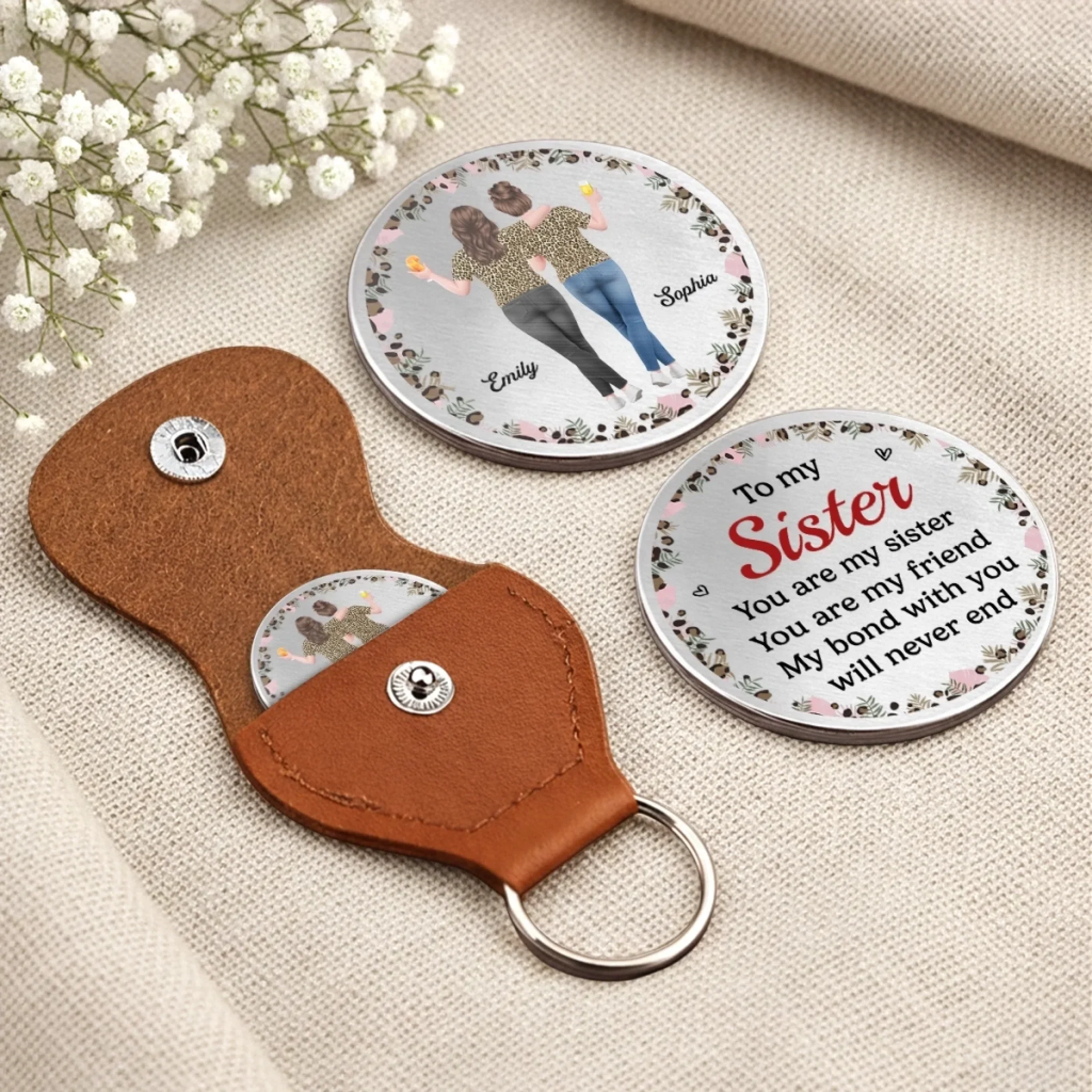Custom Pocket Hug - Personalized Best Friend Birthday Gifts For Women, Besties, Sisters, BFF - Always Got Your Back - Image 7