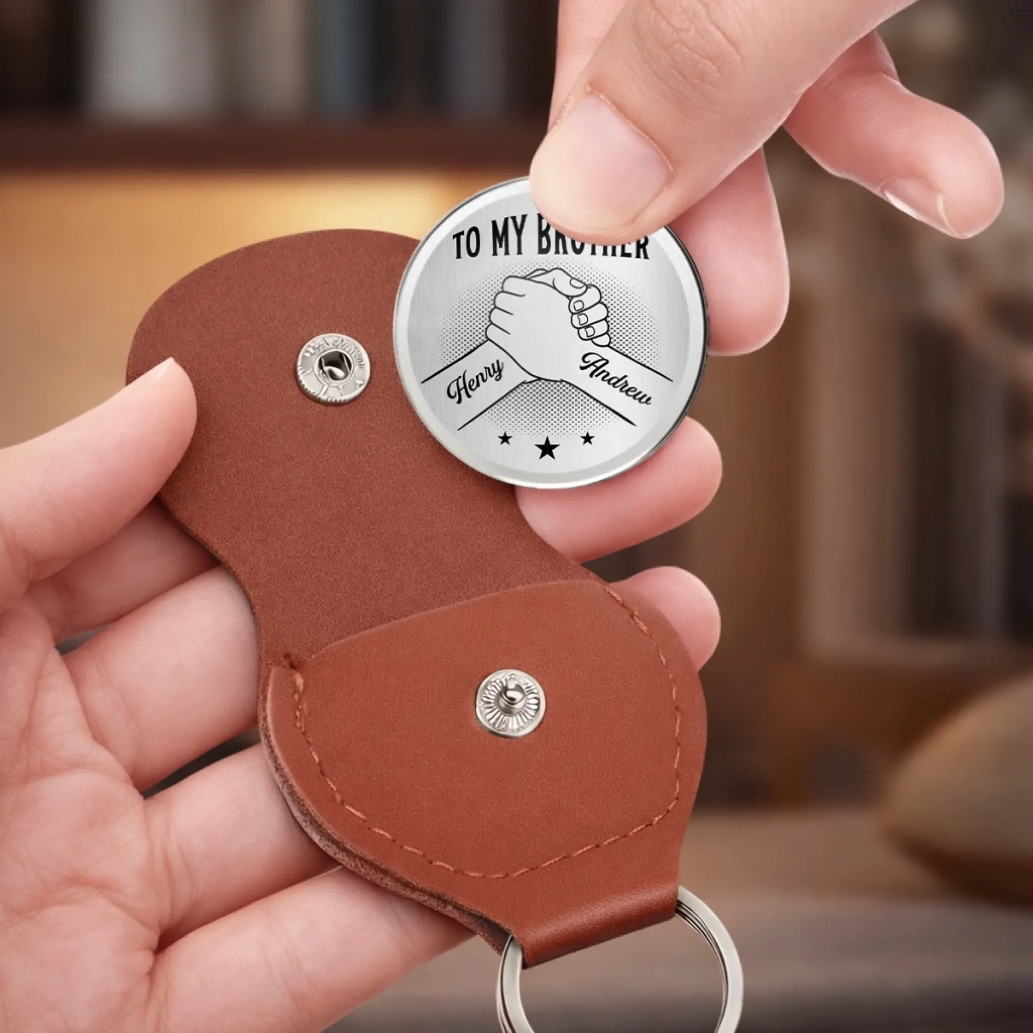 Custom Pocket Hug - Personalized Birthday Gifts For Brother - Brothers Built On Loyalty - Image 6
