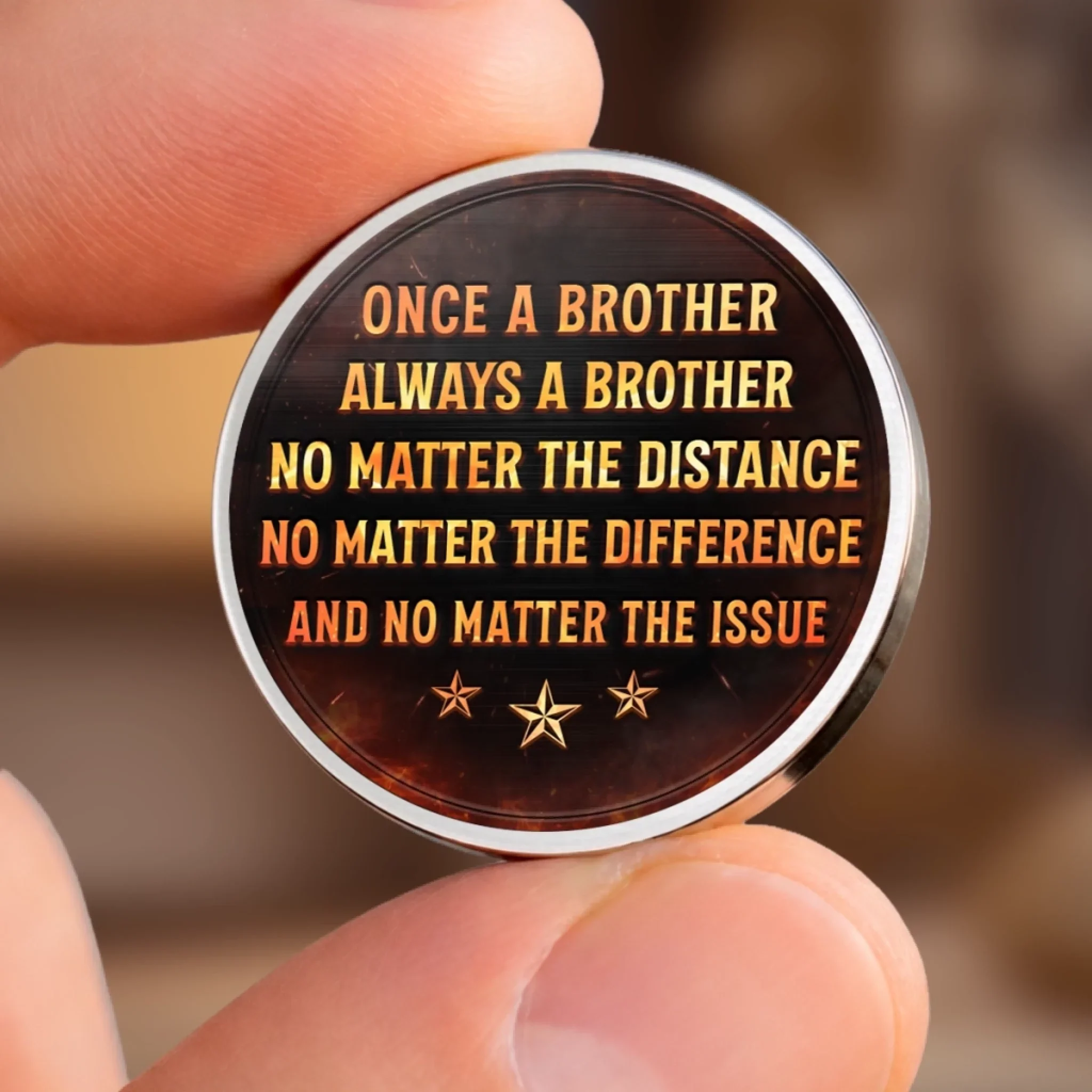 Custom Pocket Hug - Personalized Birthday Gifts For Brother - Standing With Brothers - Image 8
