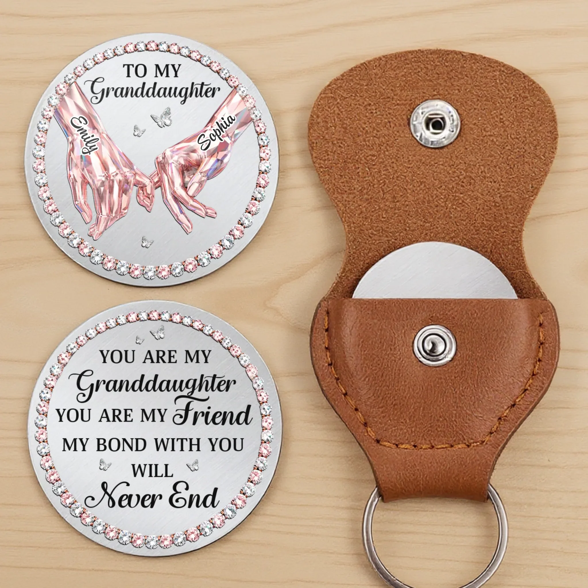 Custom Pocket Hug - Personalized Birthday Gifts For Mom, Grandma, Daughter, Granddaughter - Grateful For You - Image 3