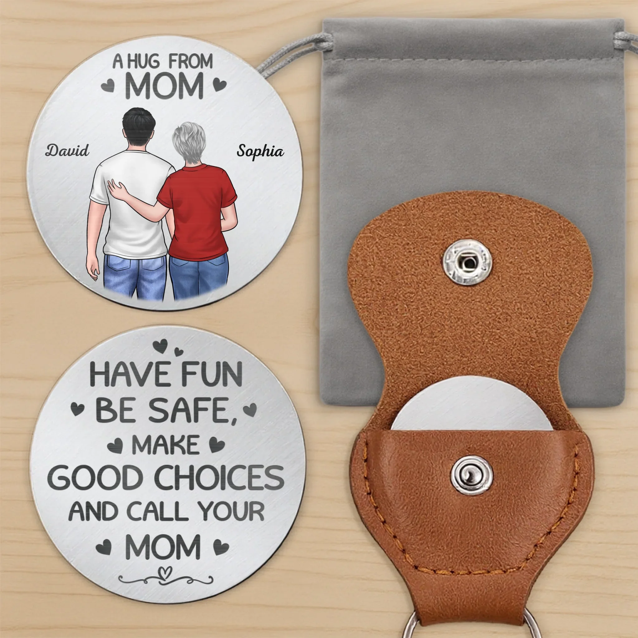 Custom Pocket Hug - Personalized Birthday Gifts For Mom, Grandma, Son, Daughter - Carry My Hug Anywhere - Image 7
