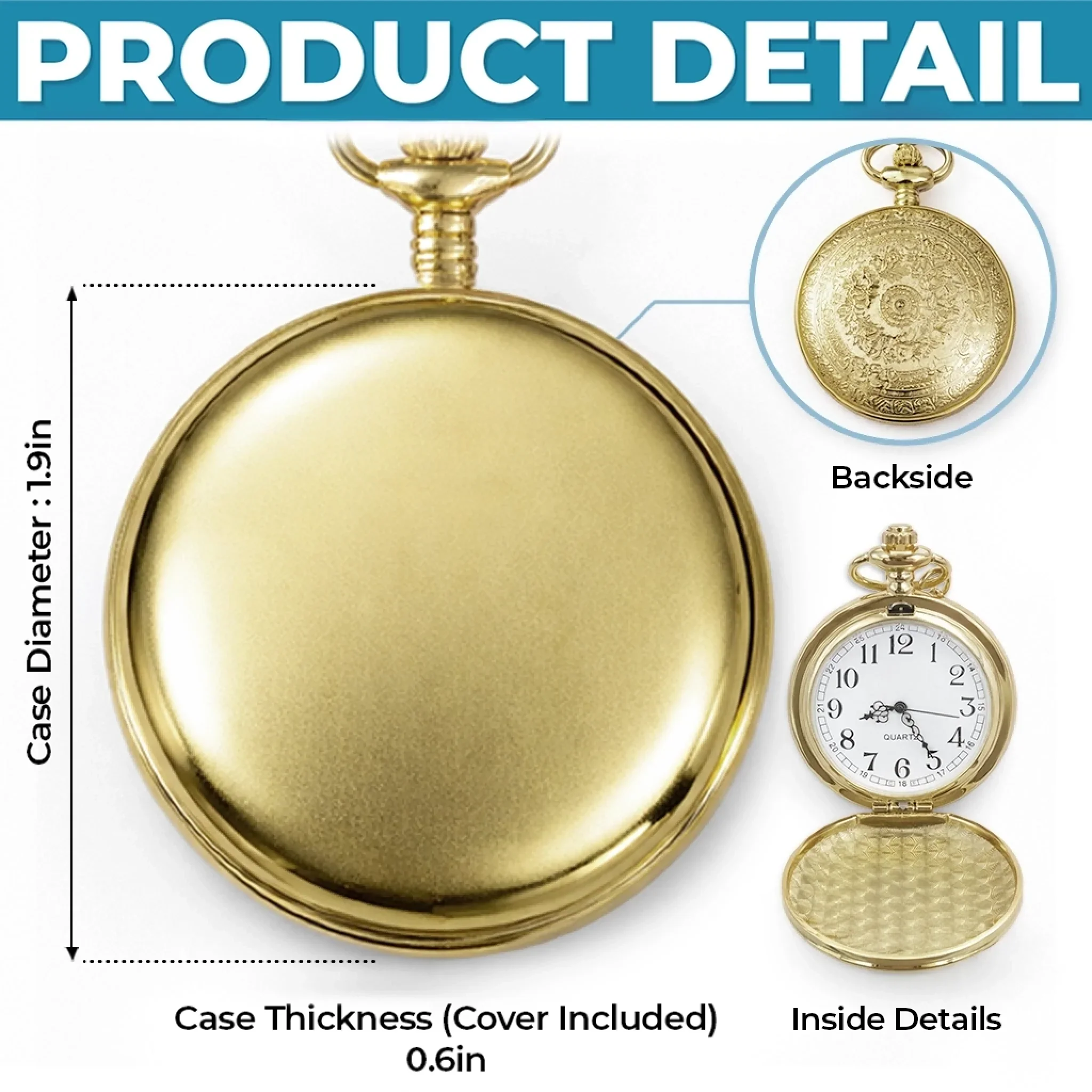 Custom Pocket Watch - Personalized Birthday Gifts For Brother - Once A Brother Always A Brother - Image 6