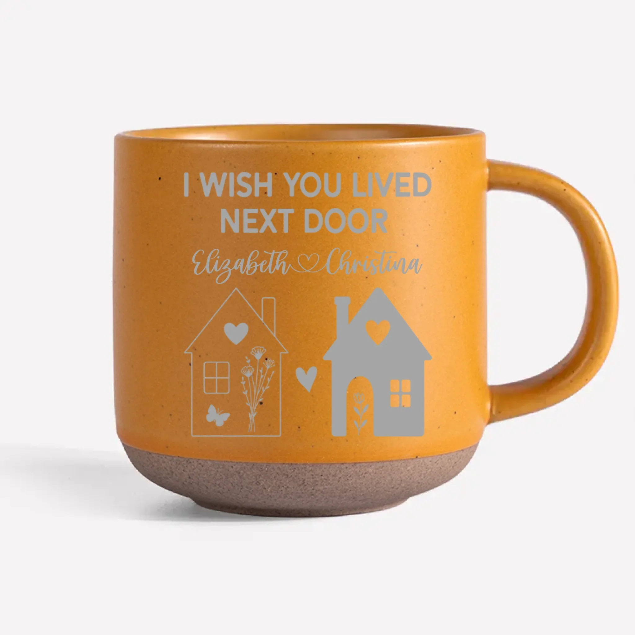 Custom Pottery Mug -Personalized Best Friend Birthday Gifts For Women, Besties, Sisters, BFF - No Distance Too Far For Us - Image 5