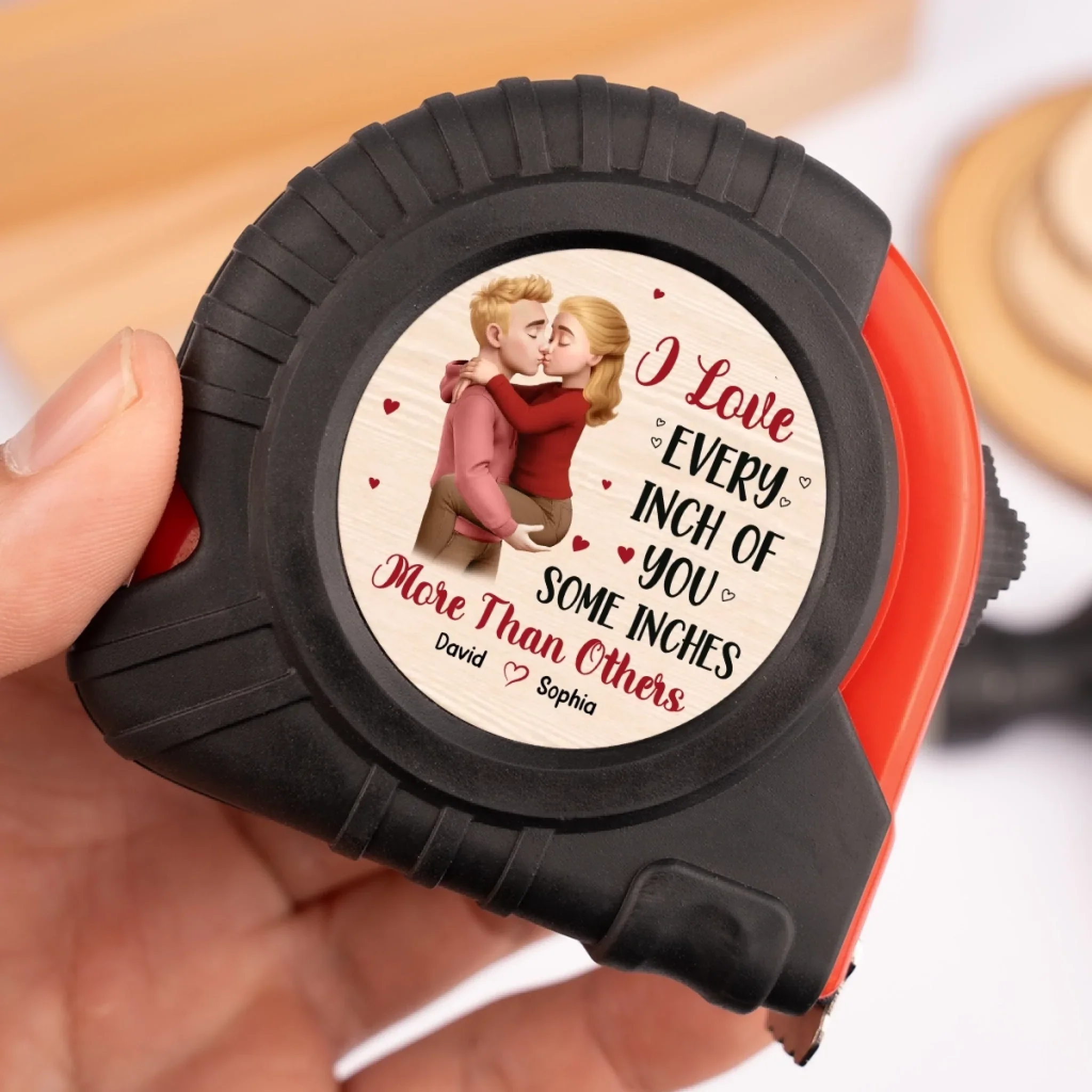Custom Tape Measure - Personalized Anniversary Wedding Gifts For Husband And Wife, Him And Her - For You, I’d Break The Tape Measure - Image 3