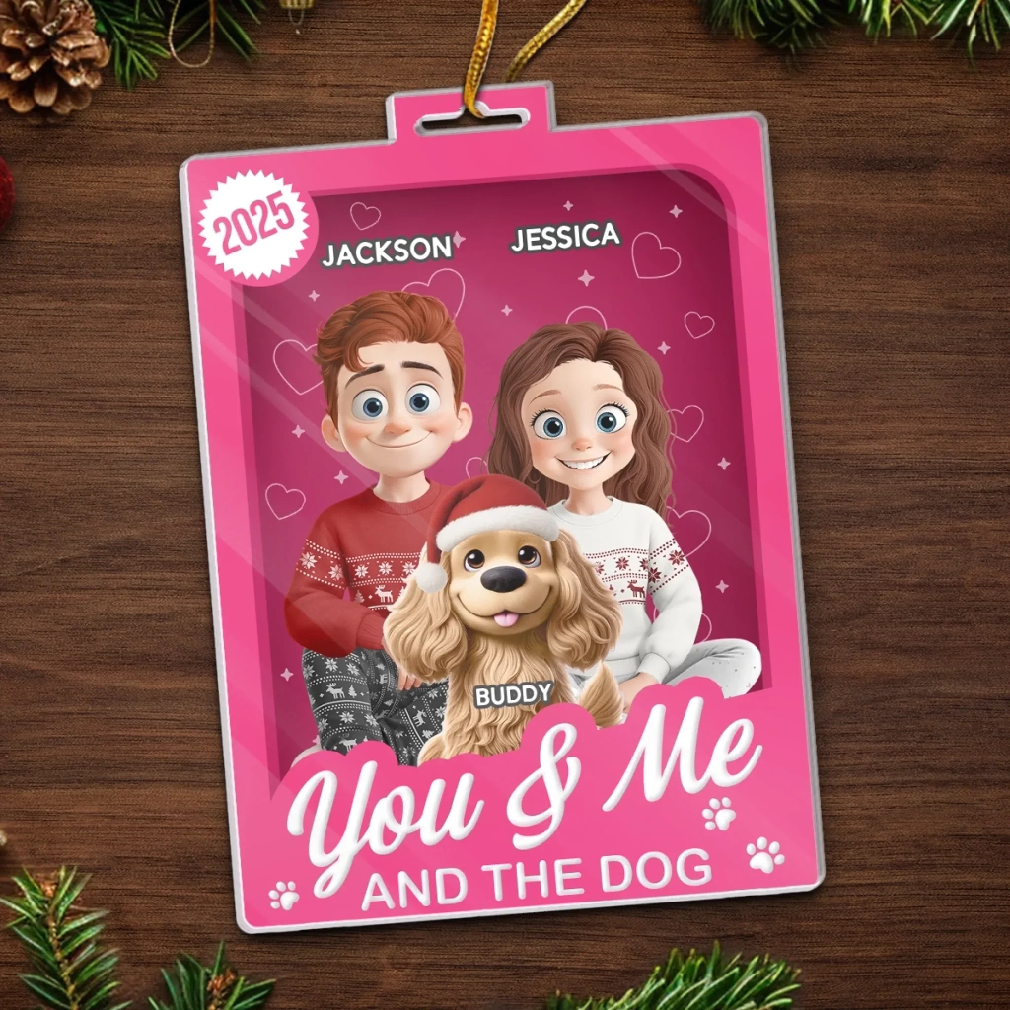 Custom Toy Box Acrylic Ornament - Personalized Anniversary Christmas Wedding Gifts For Husband And Wife, Dog Cat Lovers - Where Love Begins And Fur Never Ends - Image 5