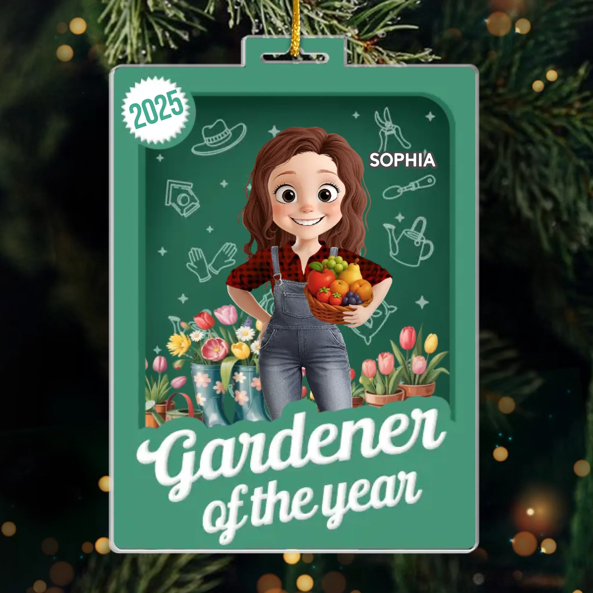 Custom Toy Box Acrylic Ornament - Personalized Birthday Garden Gifts For Gardeners - Life Blossoms In My Garden - Image 2