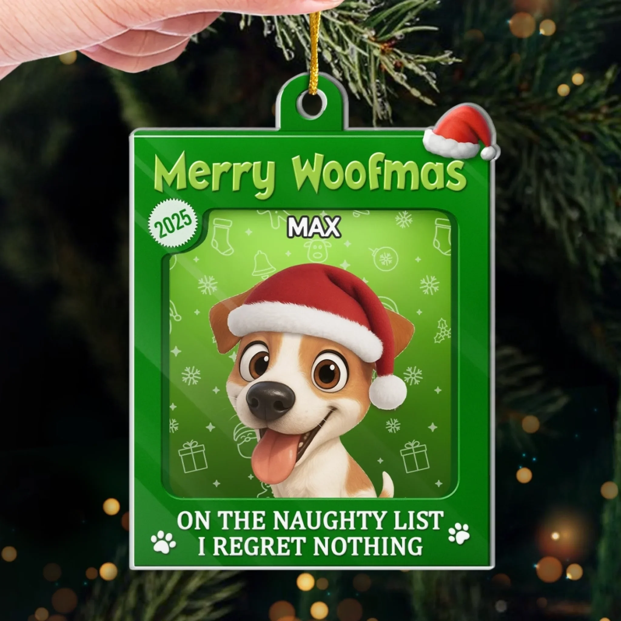 Custom Toy Box Acrylic Ornament - Personalized Christmas Birthday Gifts For Dog Cat Lovers, Dog Dad And Mom, Cat Owners - Fur Baby Approved - Image 4