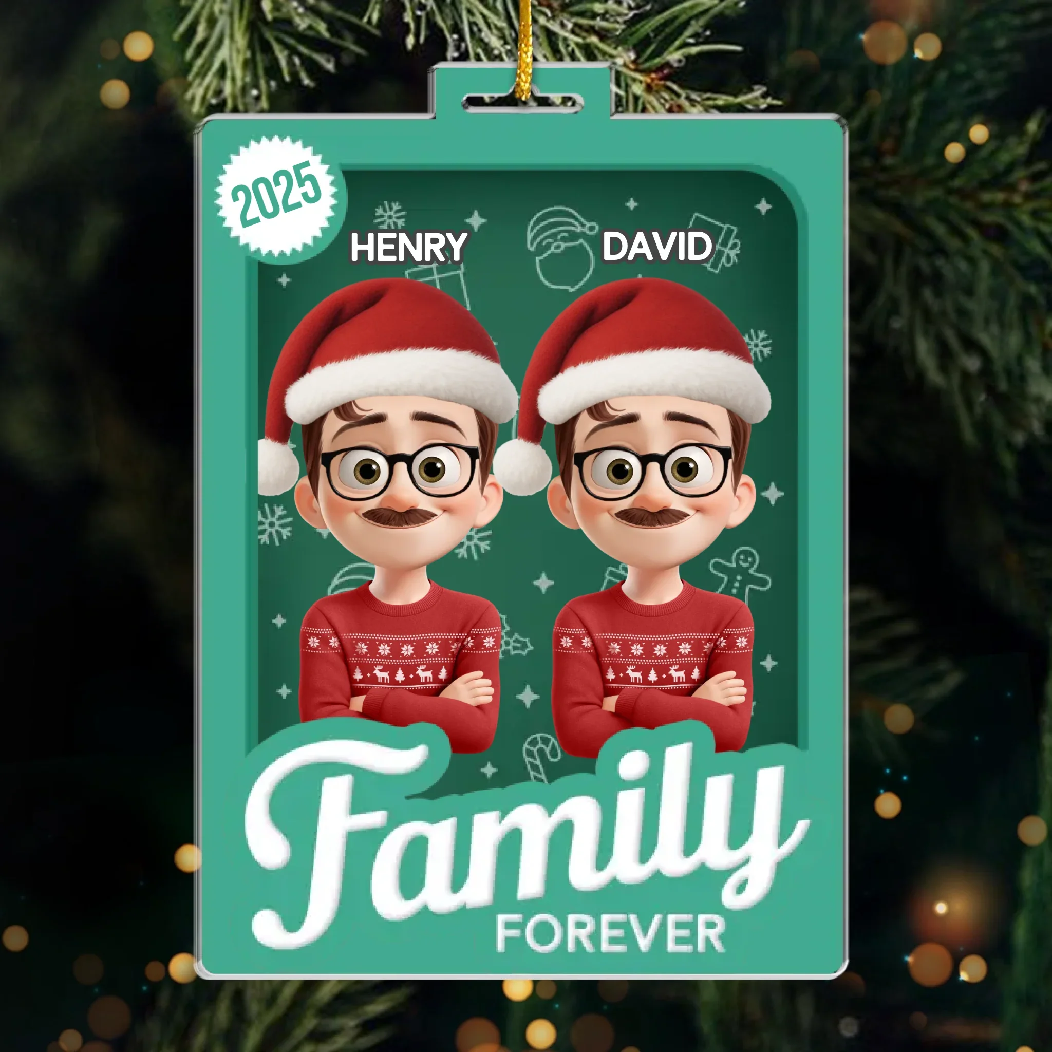 Custom Toy Box Acrylic Ornament - Personalized Christmas Birthday Gifts For Mom, Dad, Brother, Sister, Kids - For The People Who Mean Everything - Image 2