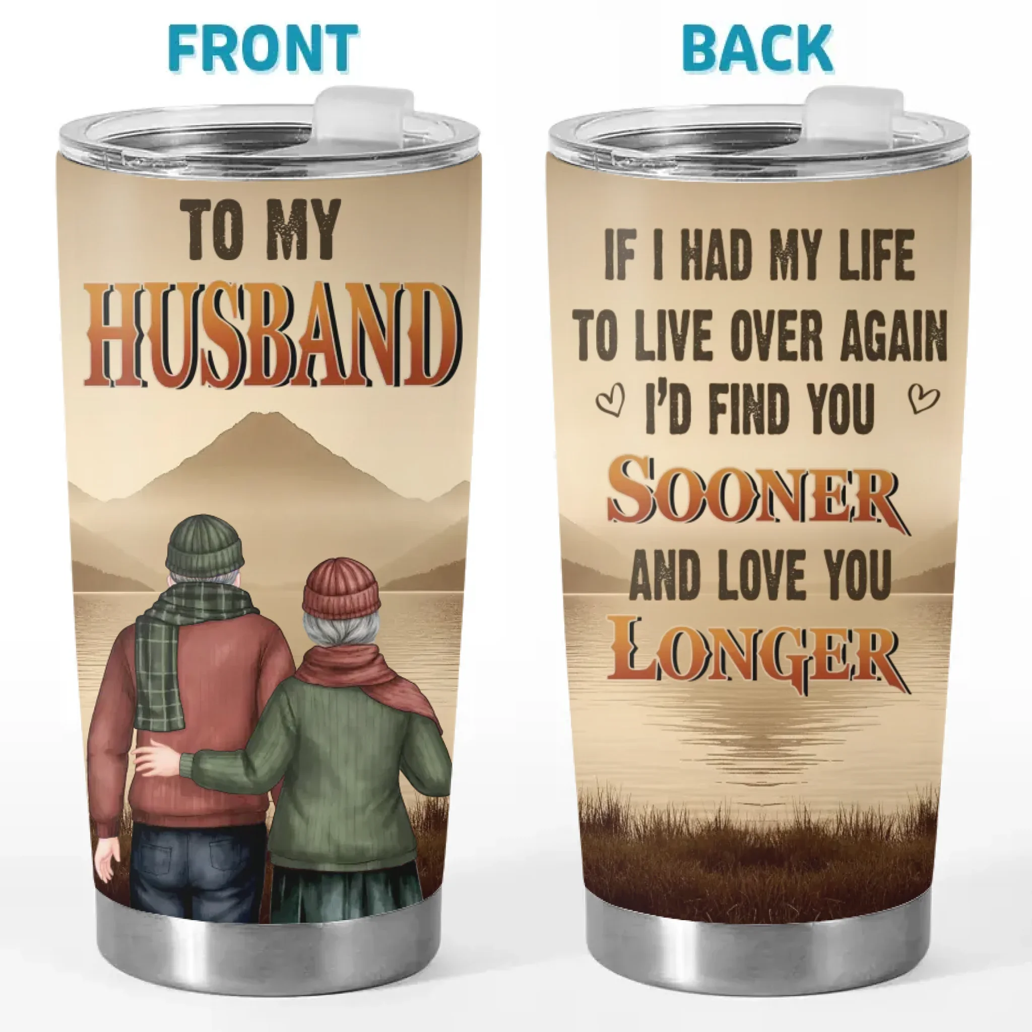 Custom Tumbler - Personalized Anniversary Wedding Gifts For Husband And Wife, Him And Her - Better Together Always - Image 2