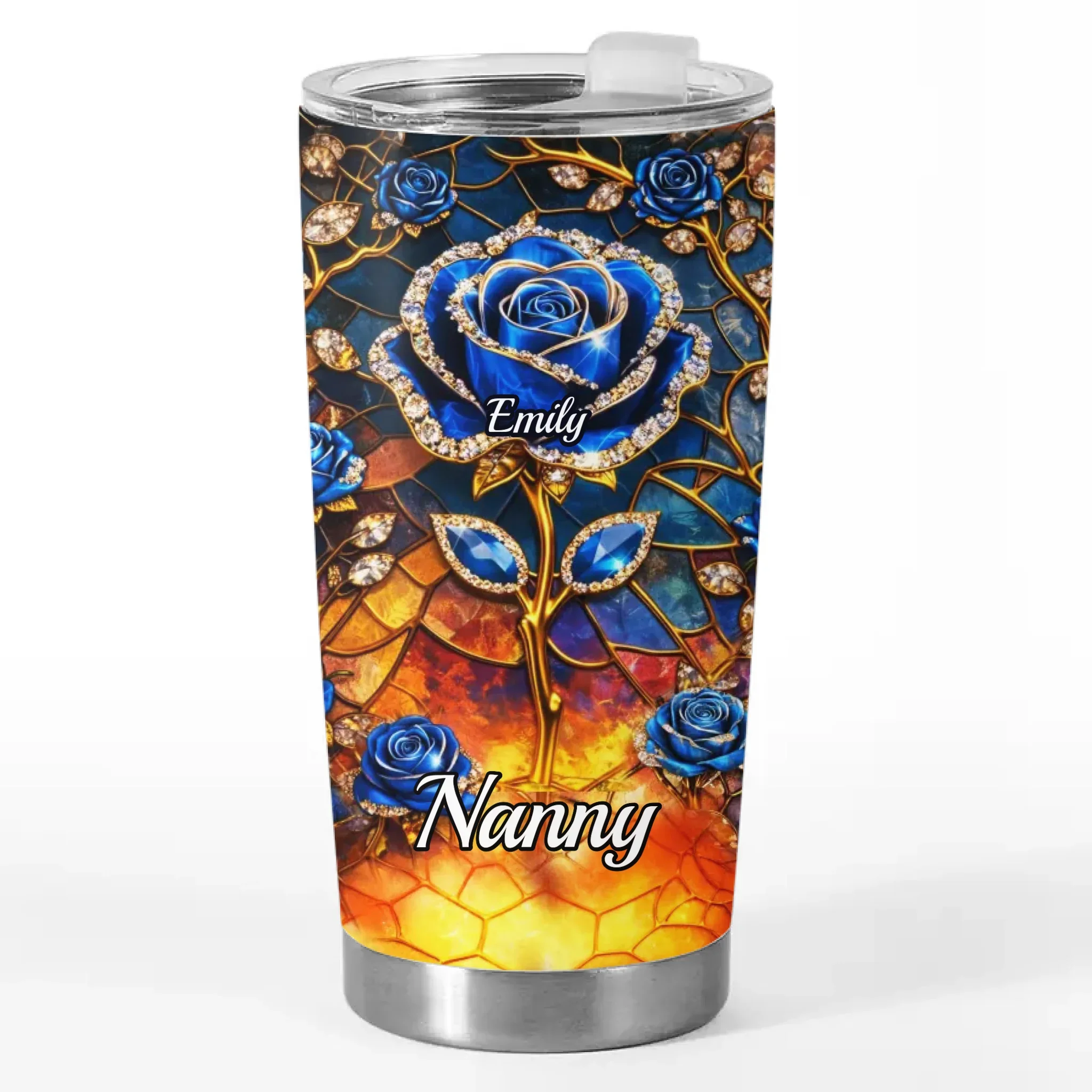 Custom Tumbler - Personalized Mother's Day Gifts For Mom, Grandma - Heart Full Of Love - Image 2