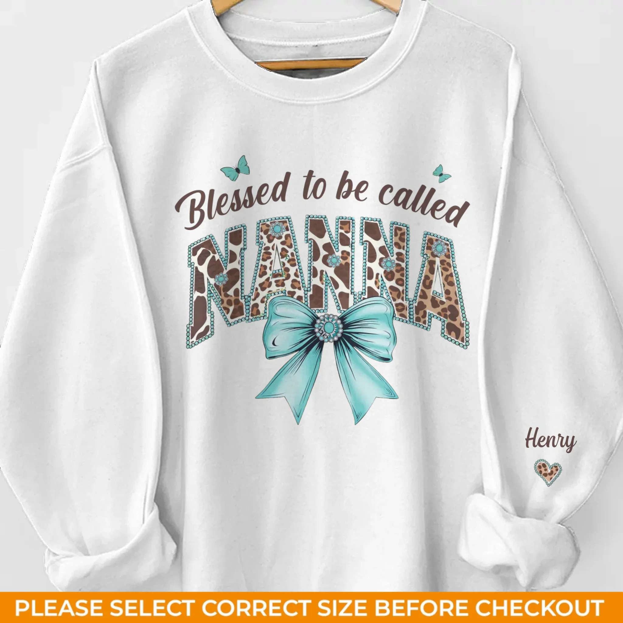 Custom Unisex Sweater, Hoodie - Personalized Mother's Day Birthday Gifts For Mom, Grandma - Blessed Mama Life - Image 2