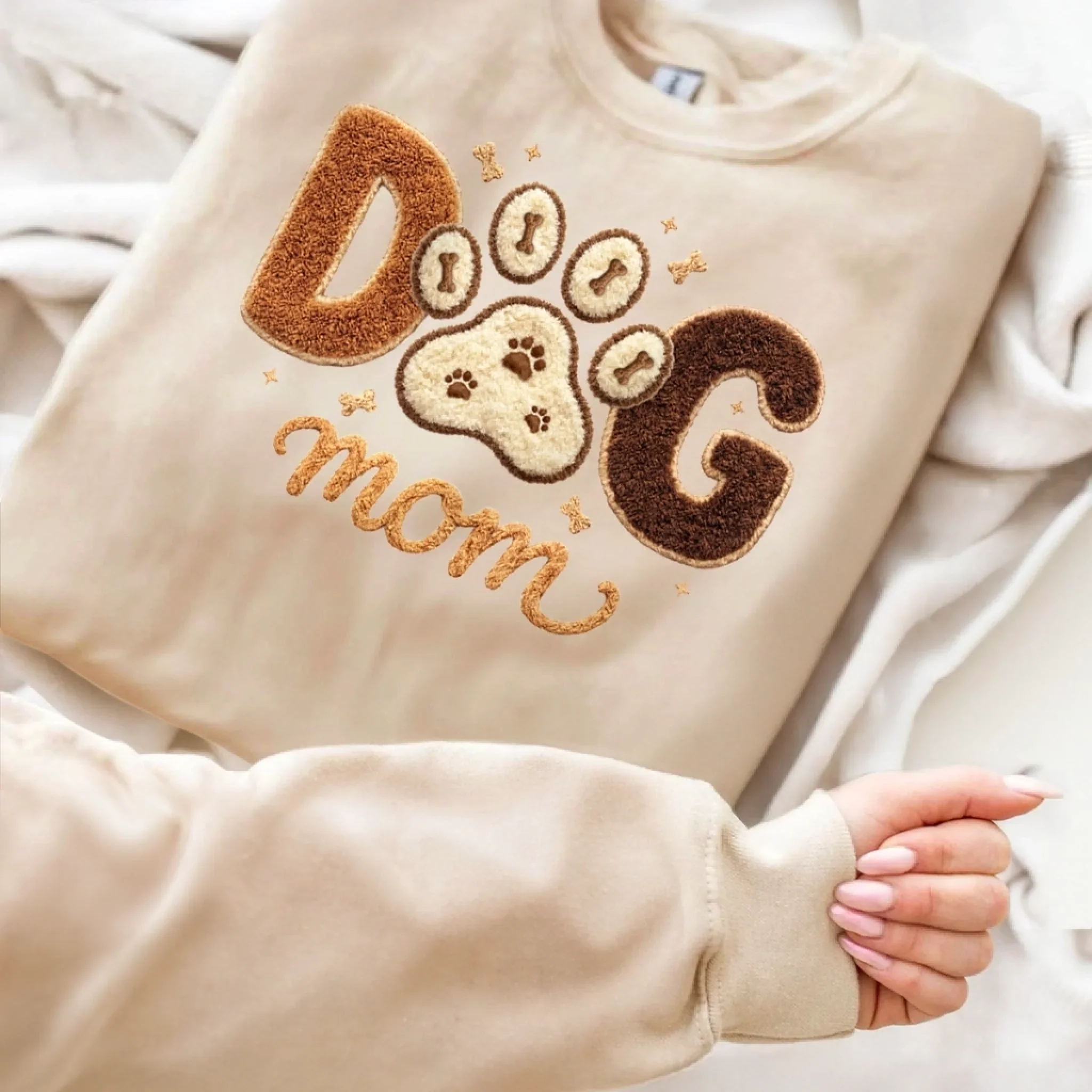 Custom Unisex Sweater, Hoodie With Design On Sleeve - Personalized Birthday Gifts For Dog Cat Lovers, Dog Dad And Mom, Cat Owners - Pets Are My Family - Image 7