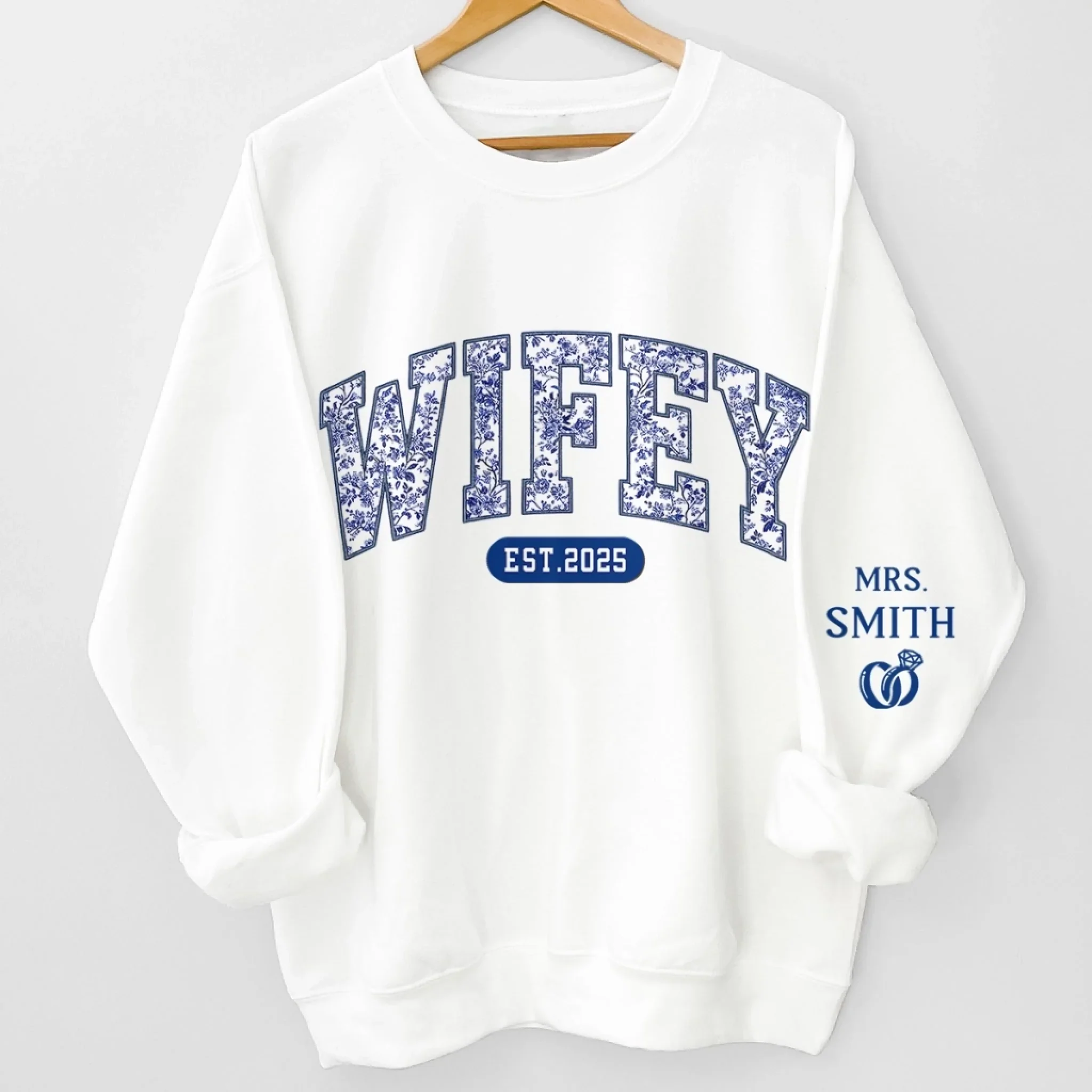 Custom Unisex Sweatshirt, Hoodie With Design On Sleeve - Personalized Anniversary Wedding Gifts For Husband And Wife, Him And Her - Still Falling For You Everyday - Image 3