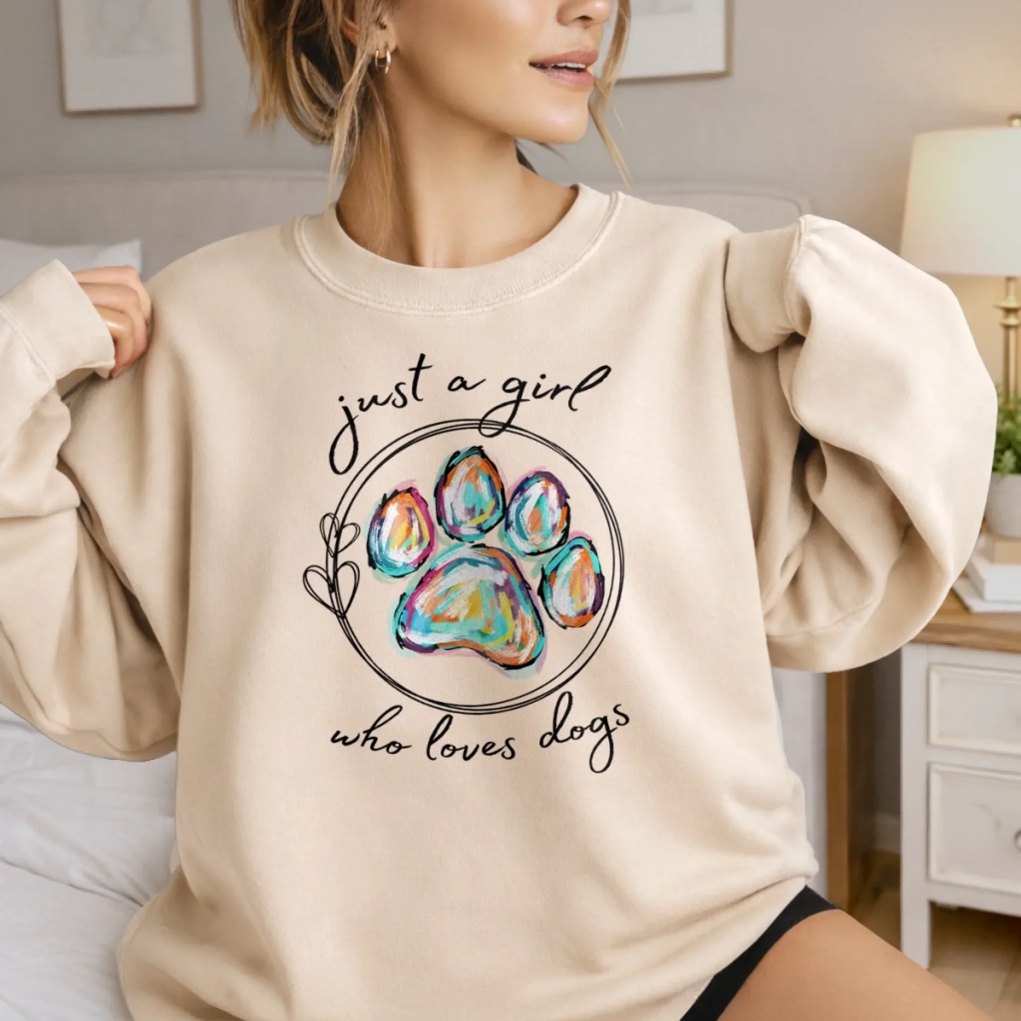 Custom Unisex Sweatshirt, Hoodie With Design On Sleeve -Personalized Birthday Gifts For Dog Cat Lovers, Dog Dad And Mom, Cat Owners - Fur Baby Club - Image 3