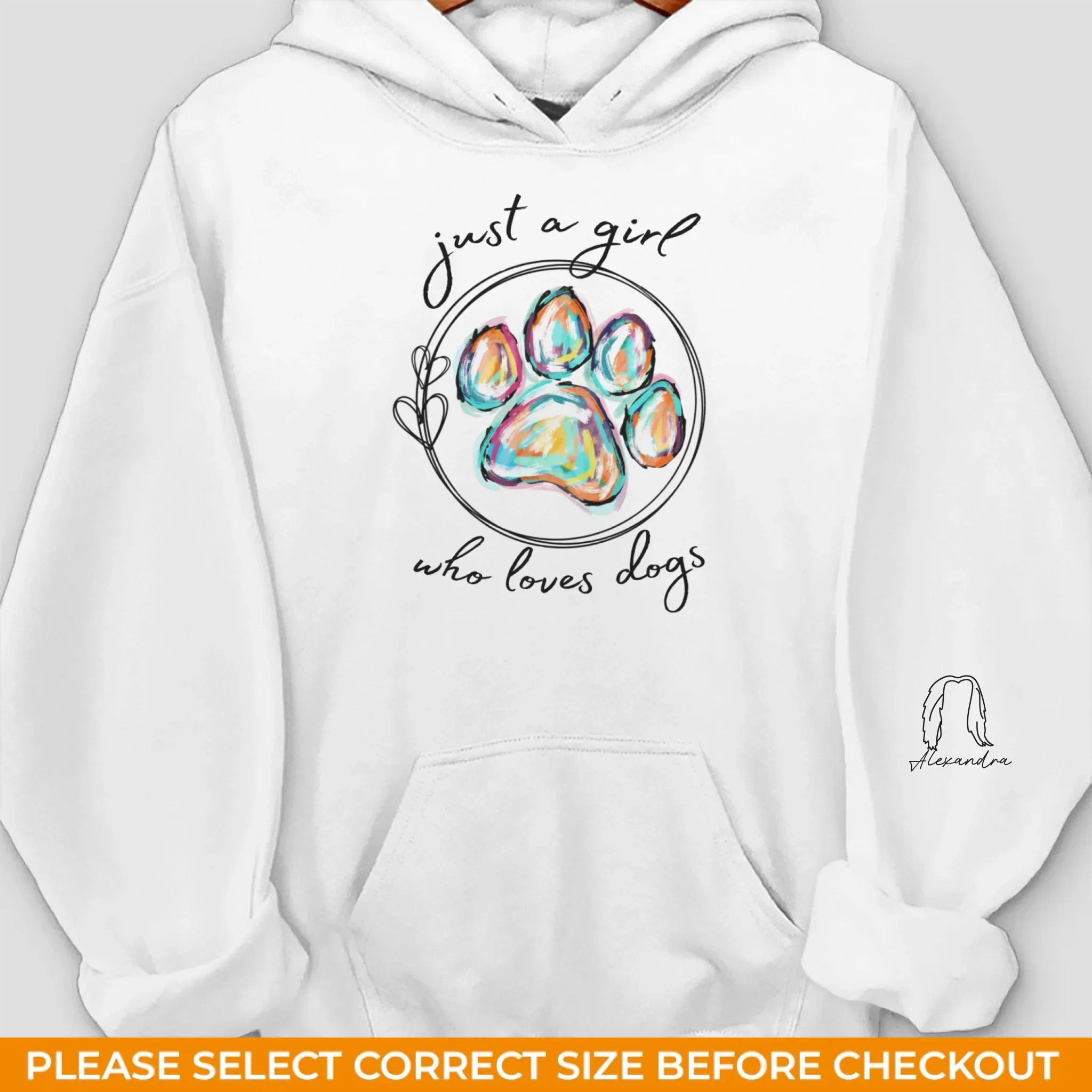 Custom Unisex Sweatshirt, Hoodie With Design On Sleeve -Personalized Birthday Gifts For Dog Cat Lovers, Dog Dad And Mom, Cat Owners - Fur Baby Club - Image 8